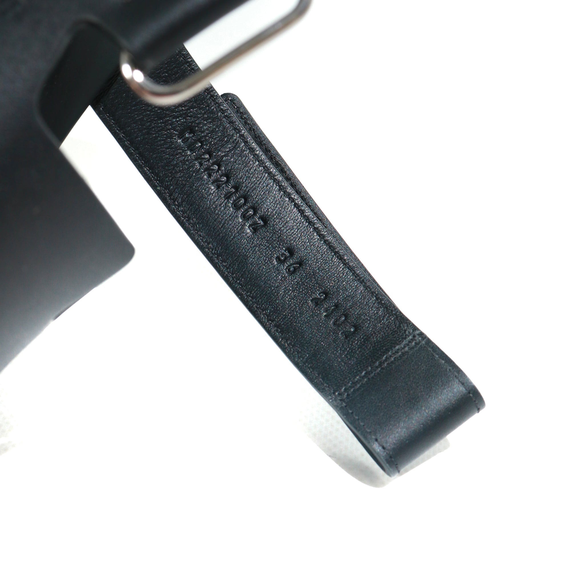 HERMÈS - Sandales Chypre en cuir lisse noir (T36)