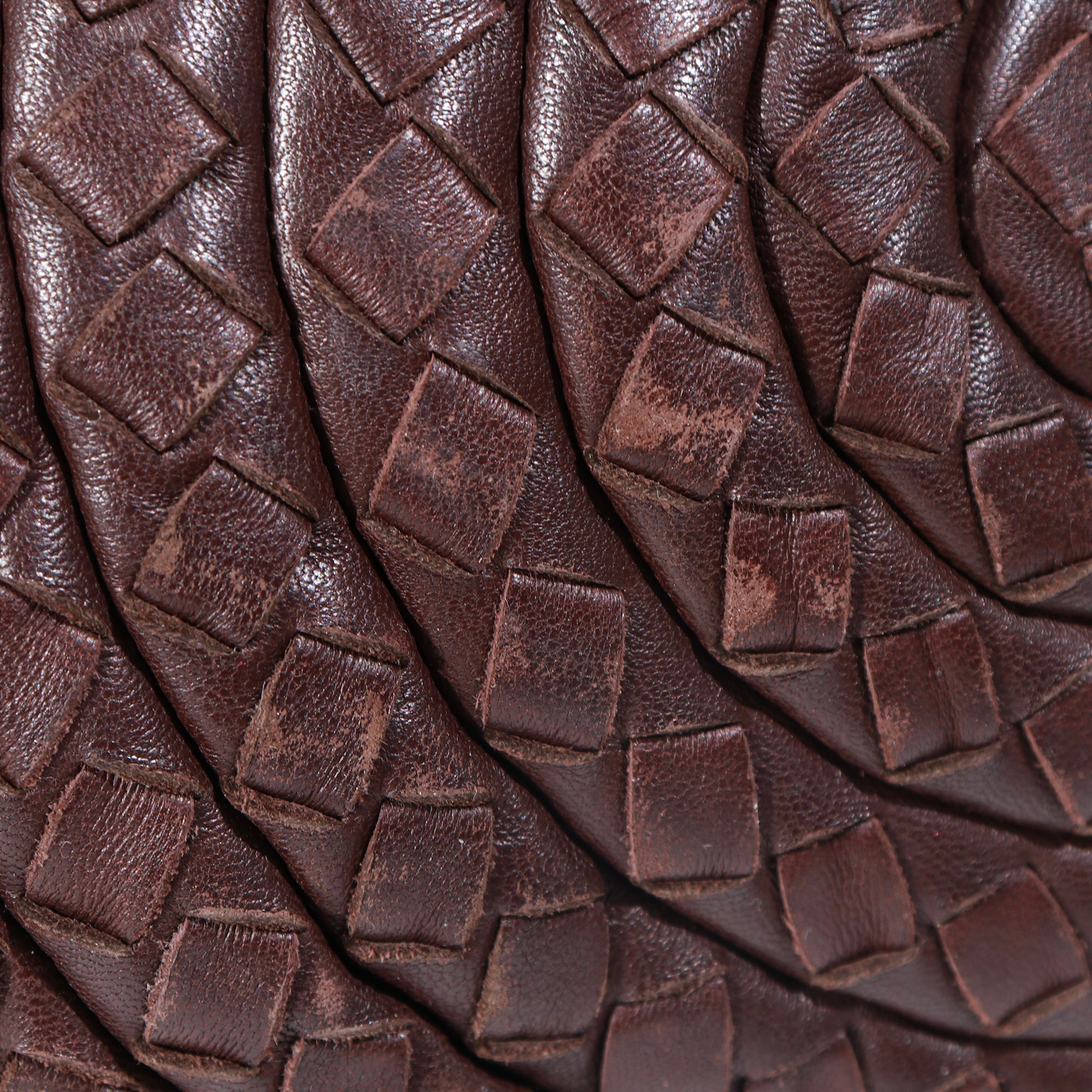 BOTTEGA VENETA - Brown intrecciato leather tote bag