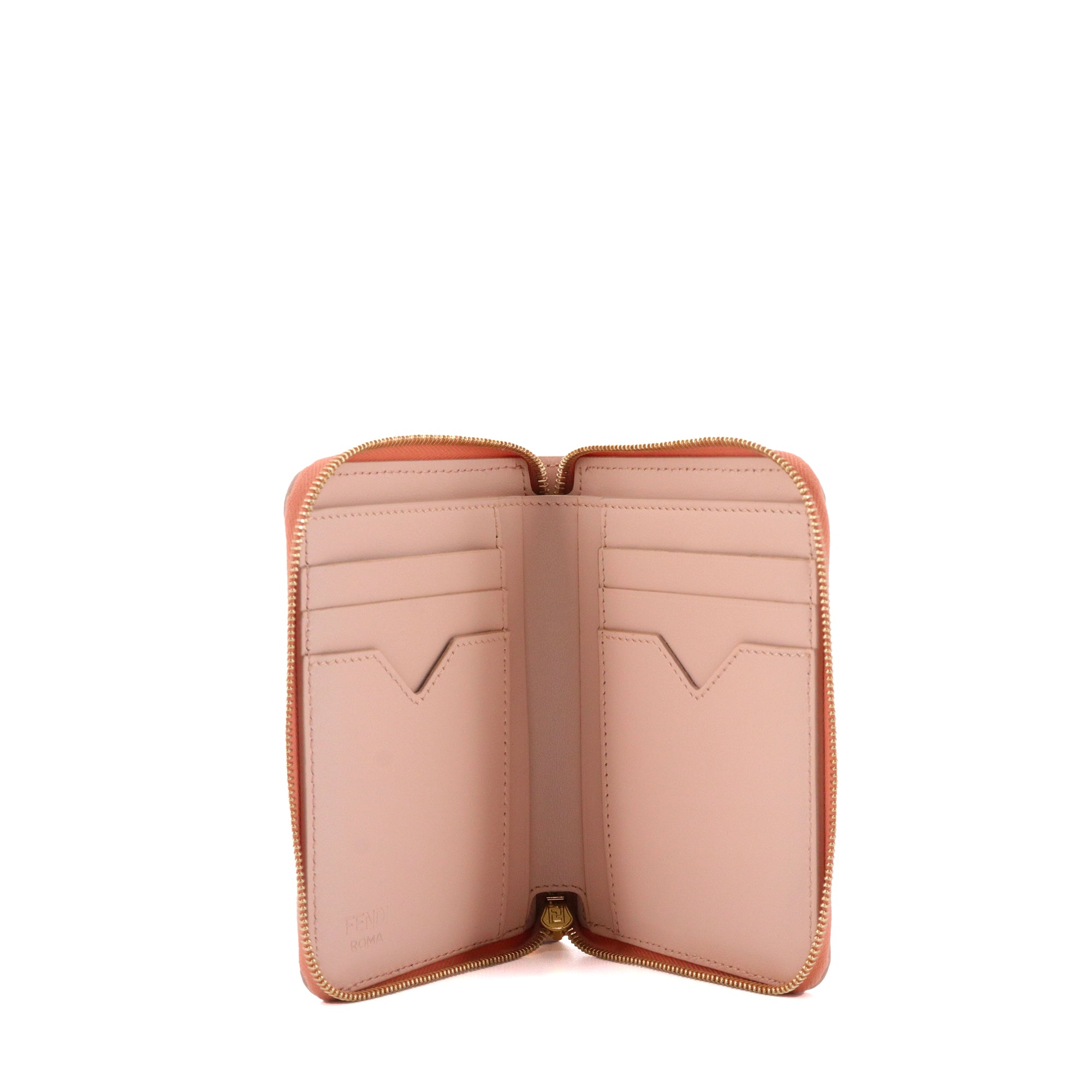 FENDI - Fendi Diamonds wallet in taupe leather