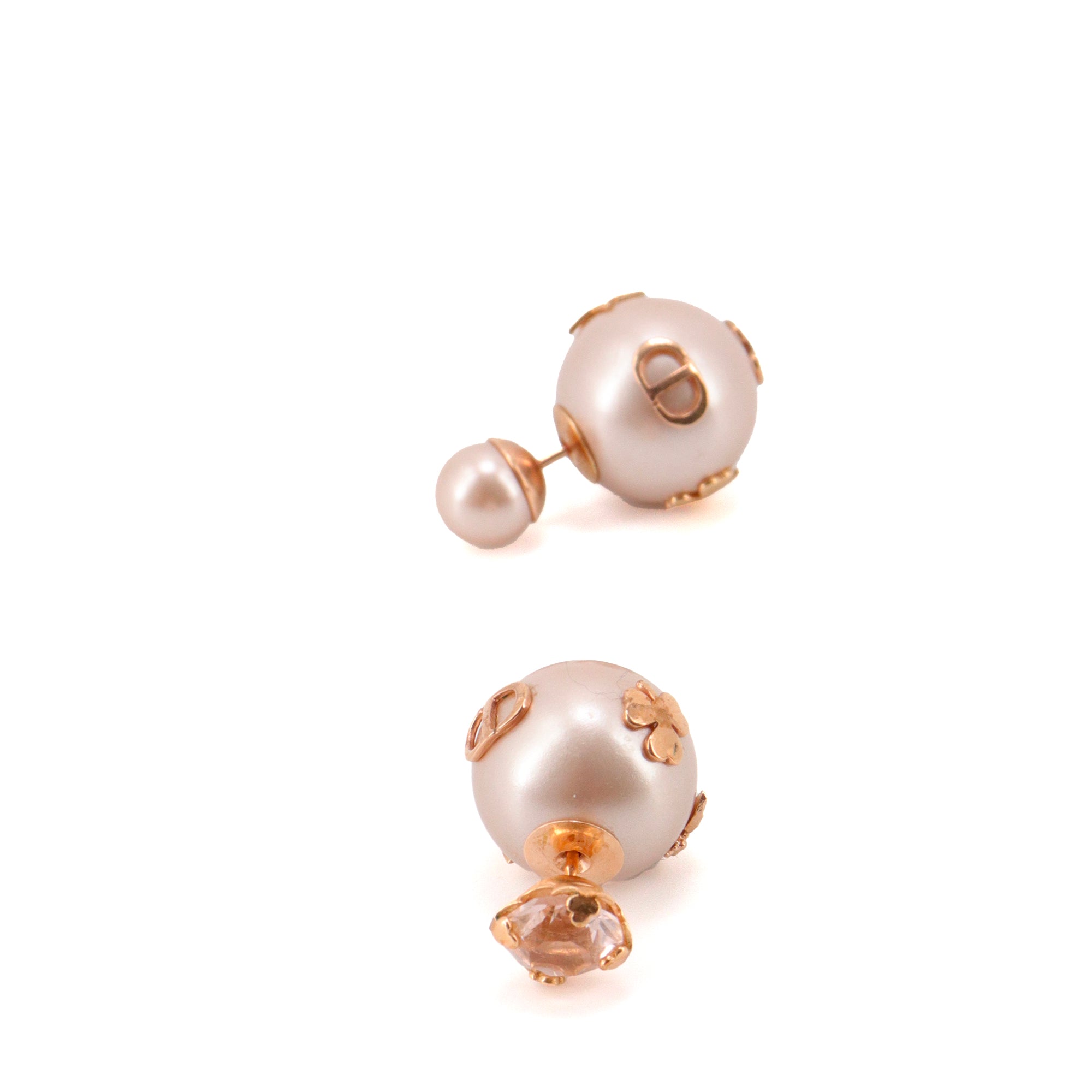 DIOR - Dior Tribales earrings in pink pearls