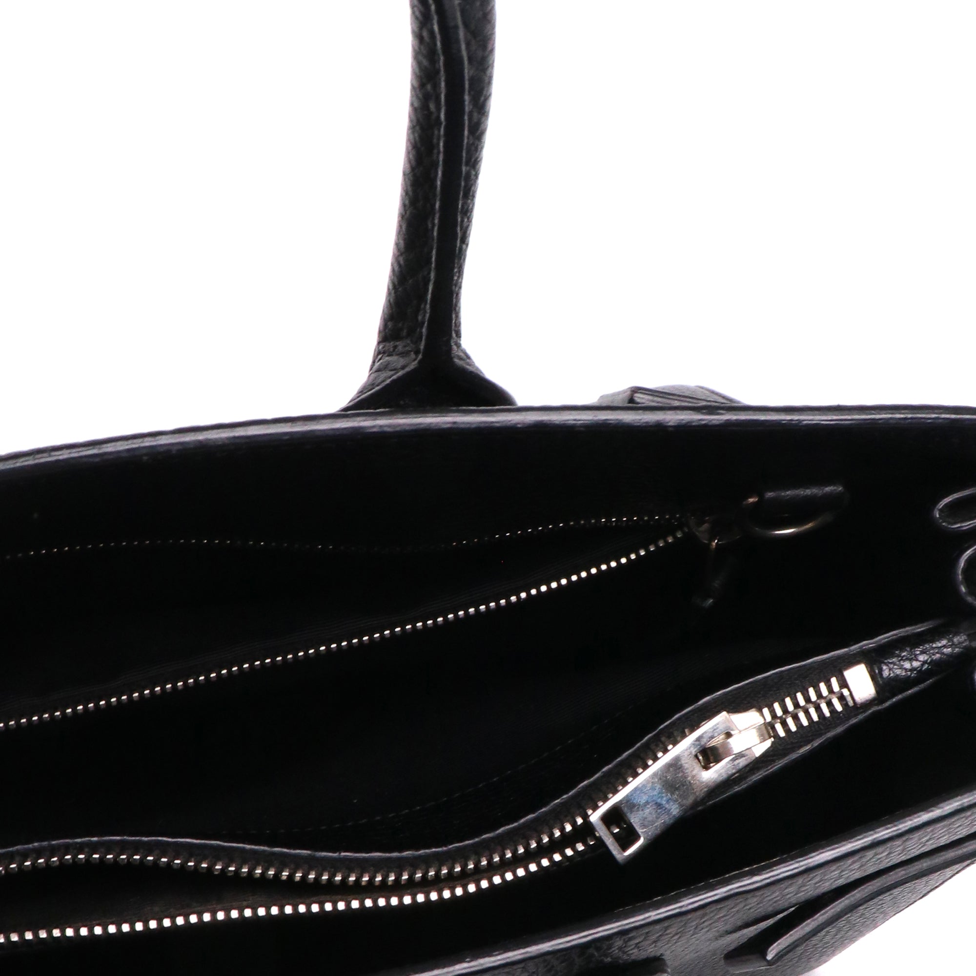 SAINT LAURENT - Sac de Jour Small Saint Laurent en cuir grainé noir