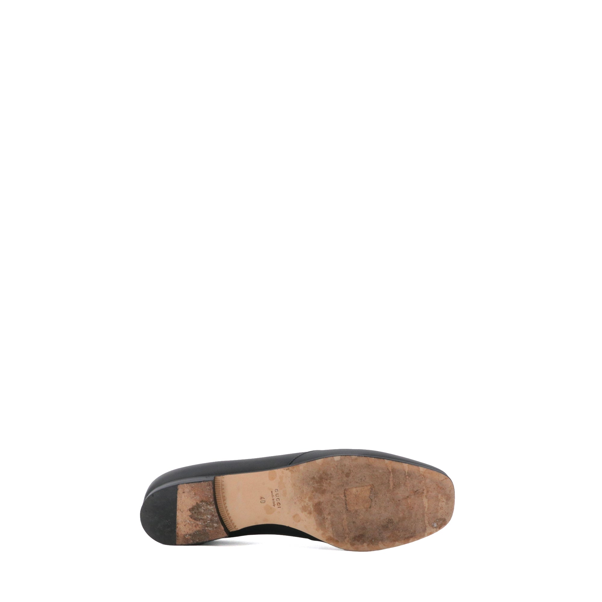 GUCCI - Gucci Horsebit Moccasins in black leather (T40)
