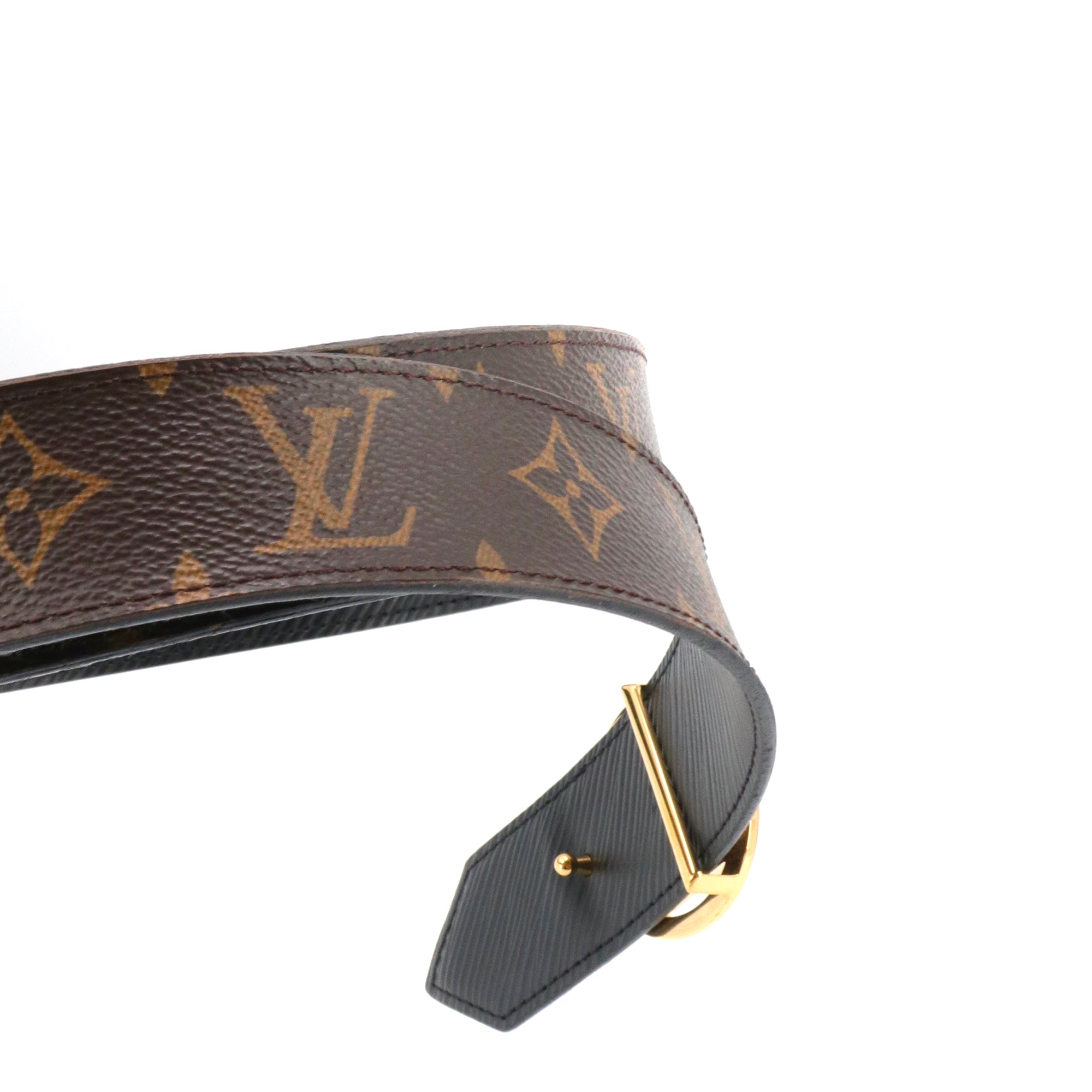 LOUIS VUITTON - Louis Vuitton reversible Circle belt in monogrammed canvas (T75)