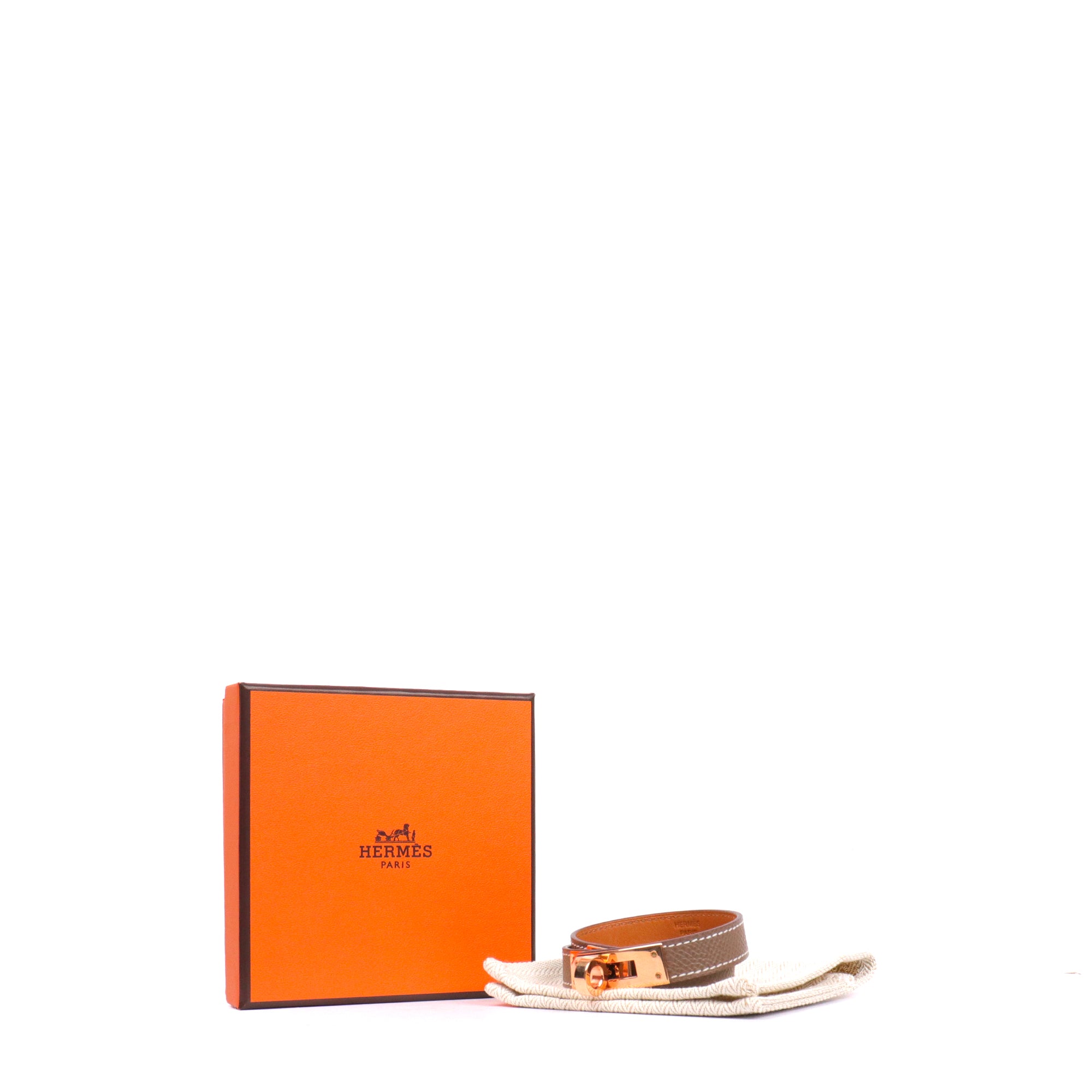 HERMÈS - Orange Clic H bracelet