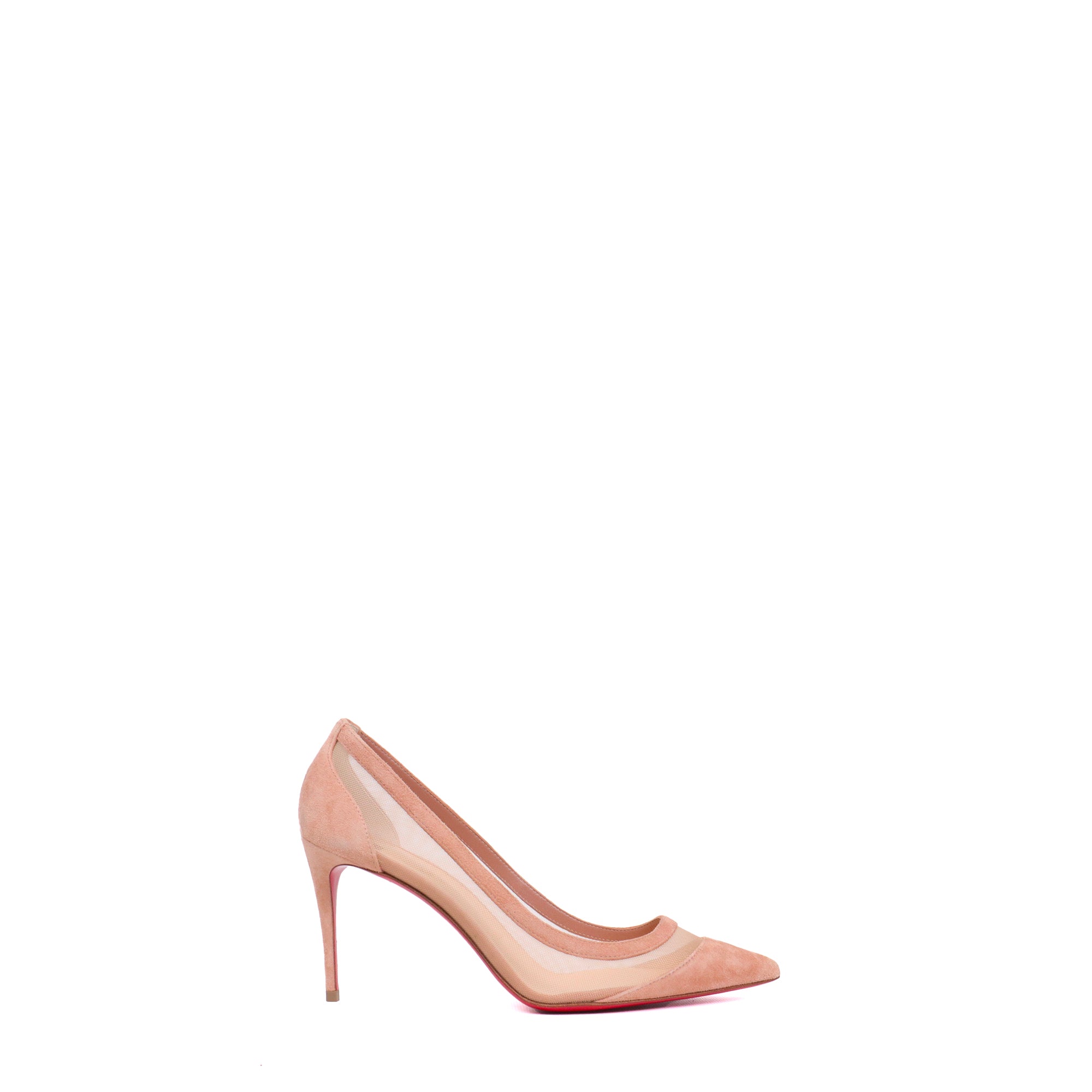 LOUBOUTIN - Plum pumps in black python (T40.5)