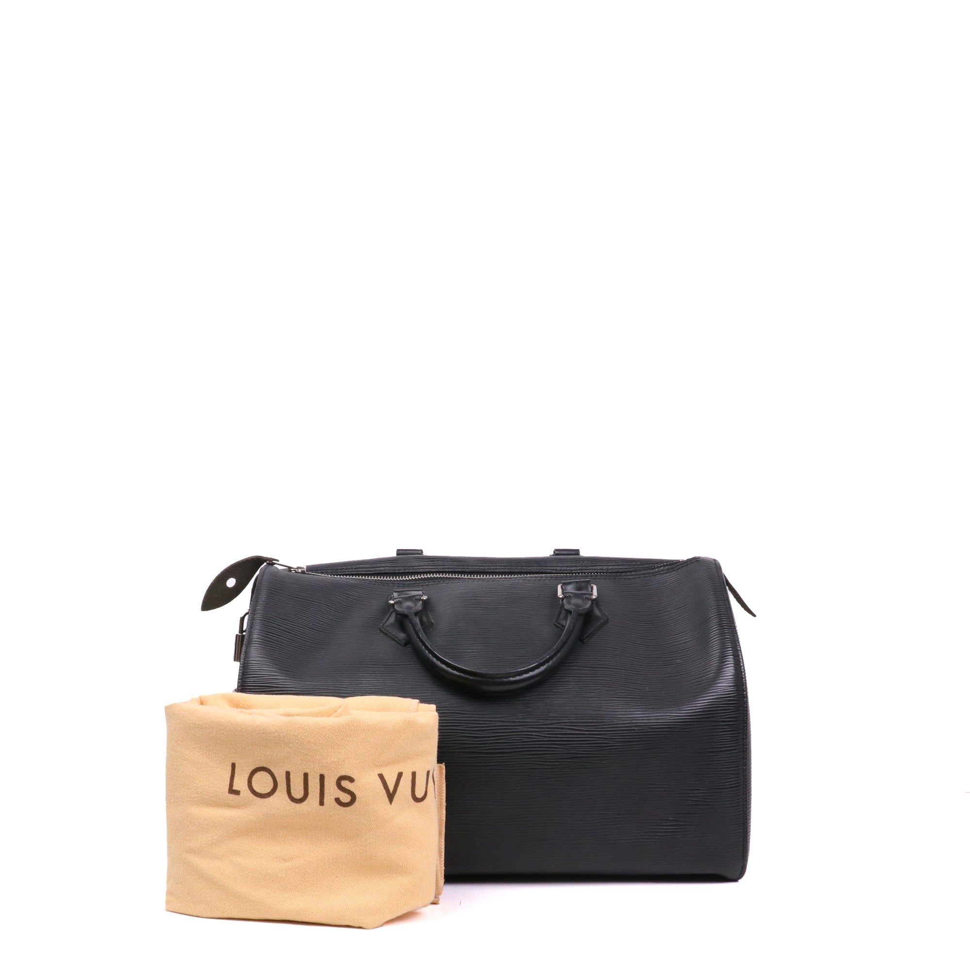 LOUIS VUITTON - Louis Vuitton Speedy 35 shoulder bag in Damier Ébène canvas