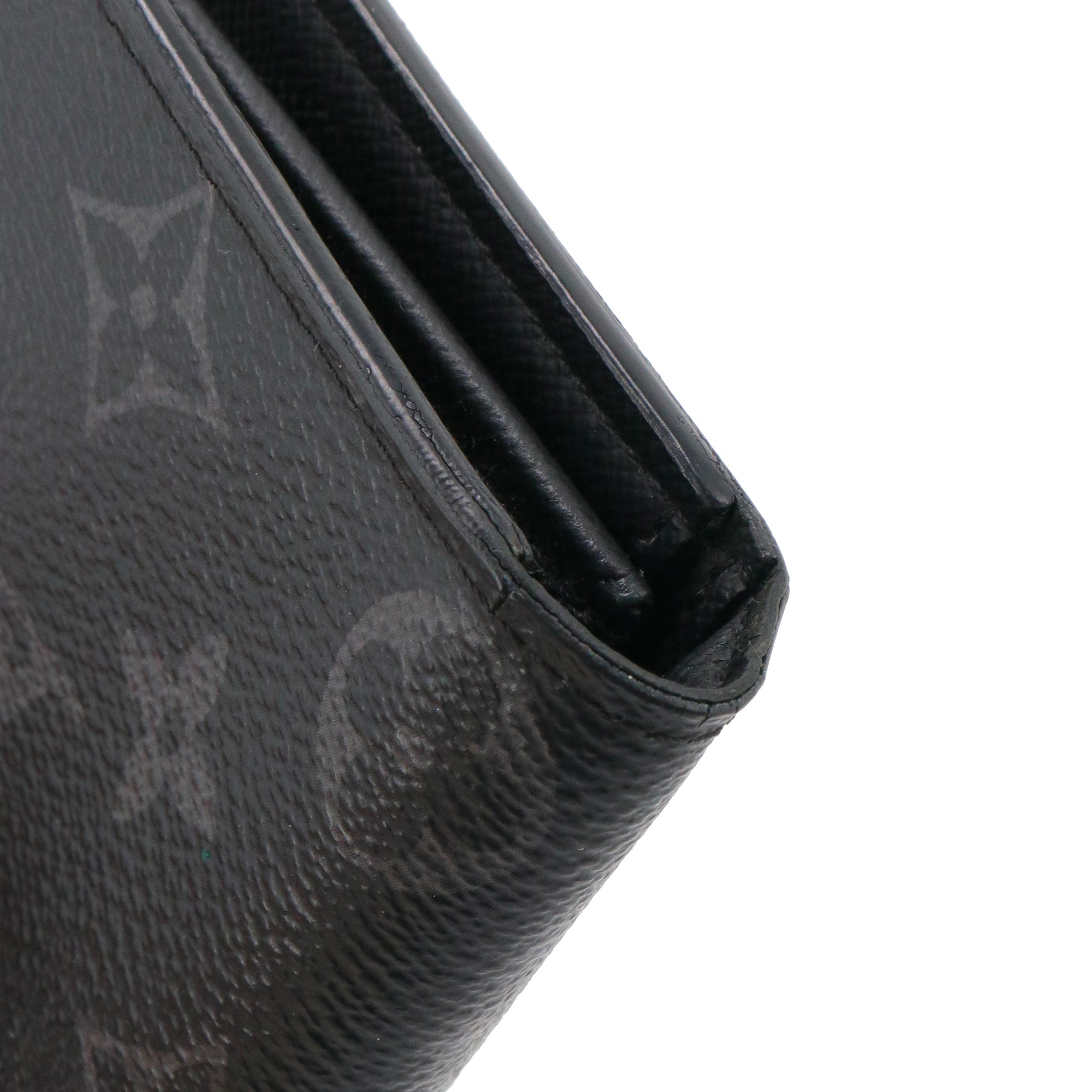 LOUIS VUITTON - Portefeuille Brazza Louis Vuitton en toile monogramme éclipse