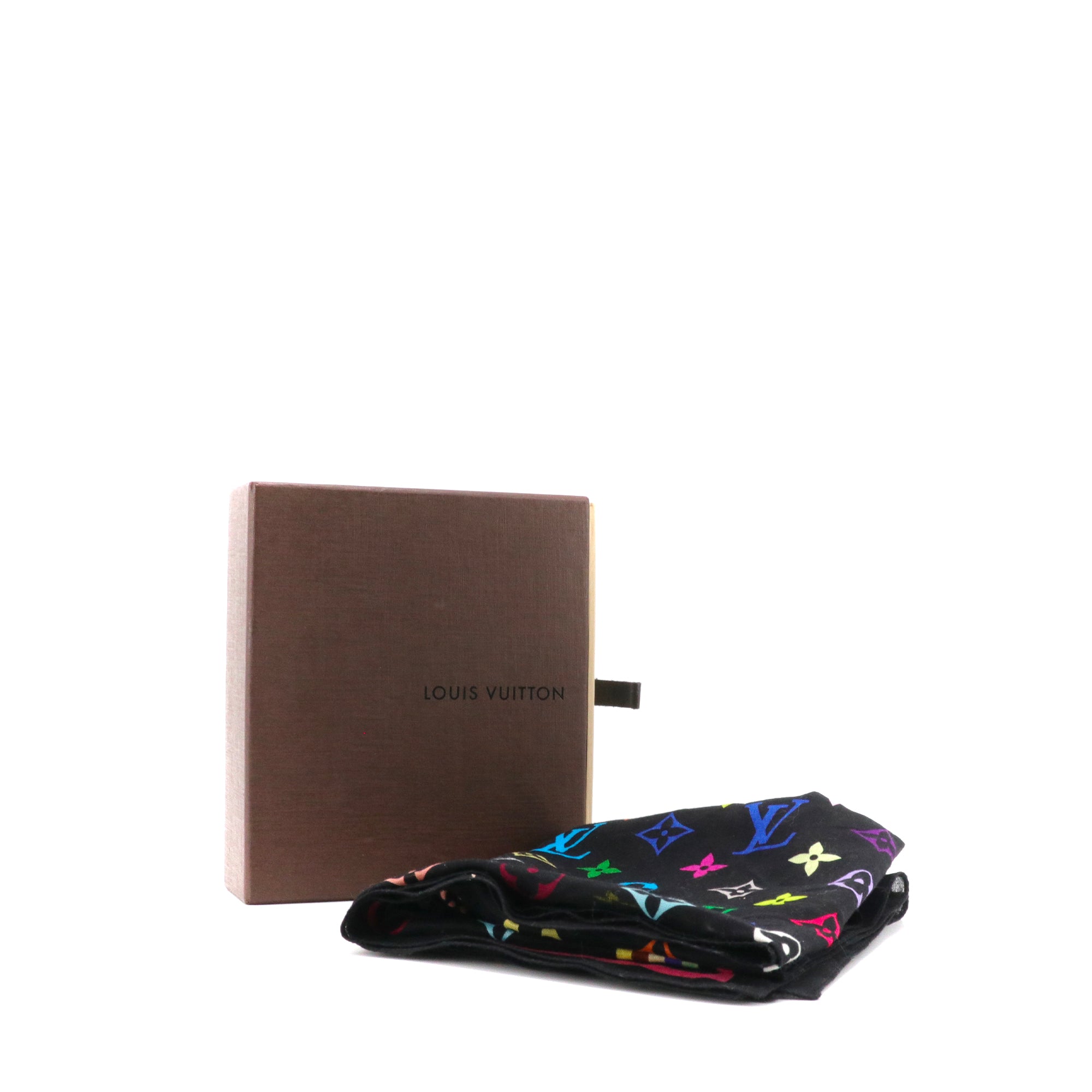 LOUIS VUITTON - Carré 55 Louis Vuitton x Takashi Murakami en coton monogrammé multicolore