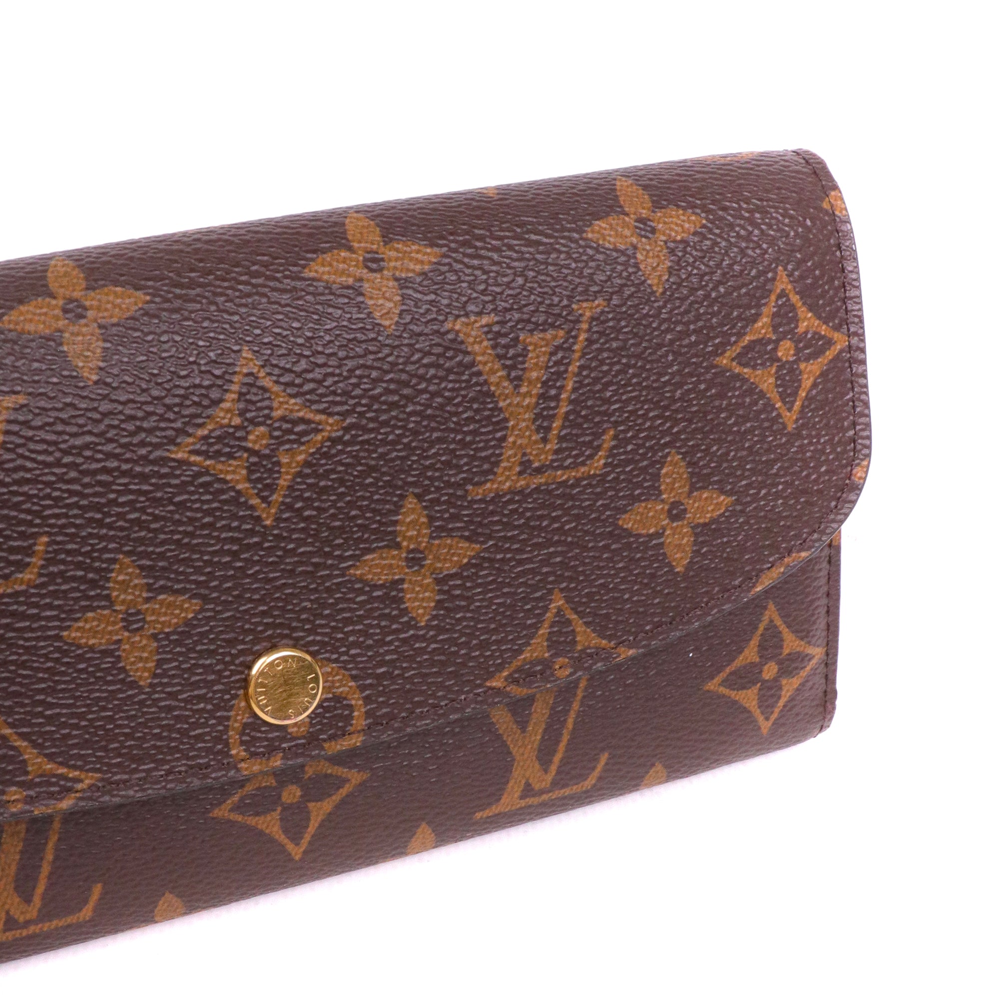 LOUIS VUITTON - Portefeuille Émilie Louis Vuitton en toile monogrammée