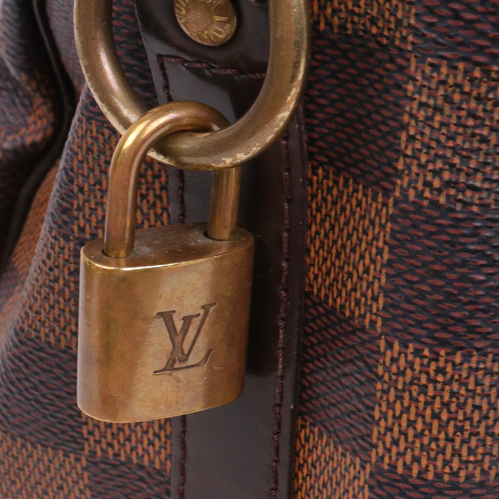 LOUIS VUITTON - Sac à bandoulière Speedy 25 Louis Vuitton en toile damier ébène