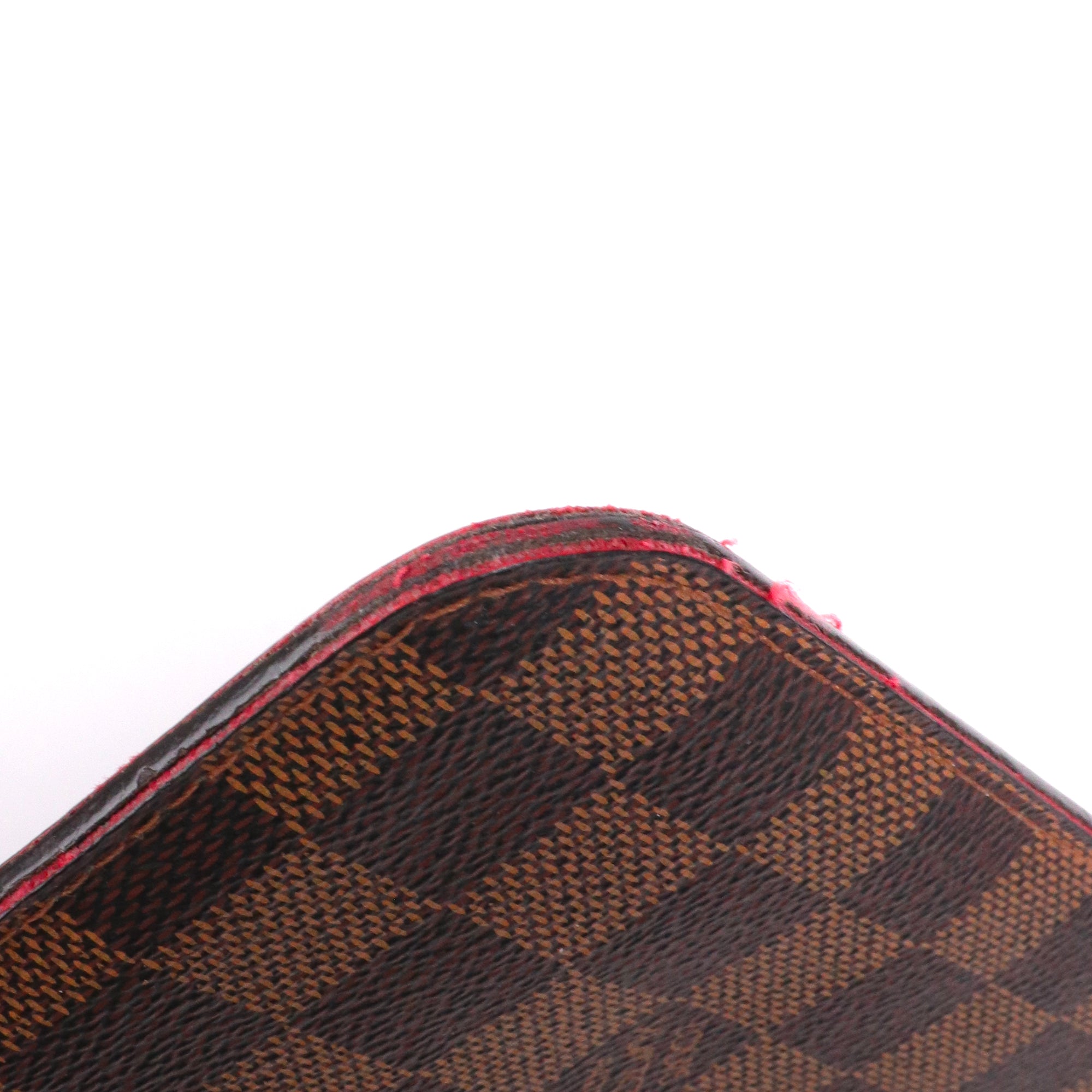 LOUIS VUITTON - Pochette Neverfull Louis Vuitton en toile enduite damier ébène
