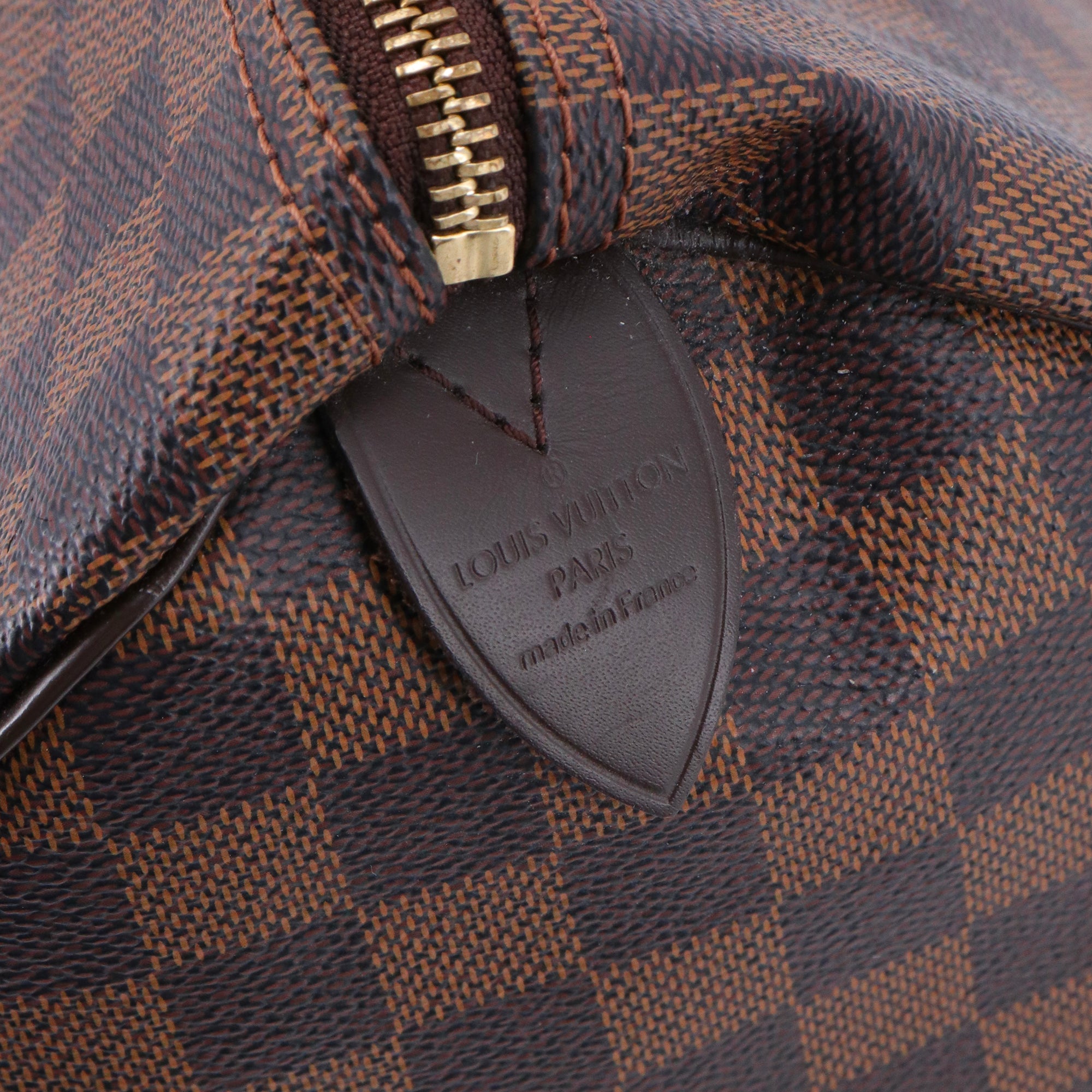 LOUIS VUITTON - Sac à main Speedy 35 Louis Vuitton en toile damier ébène