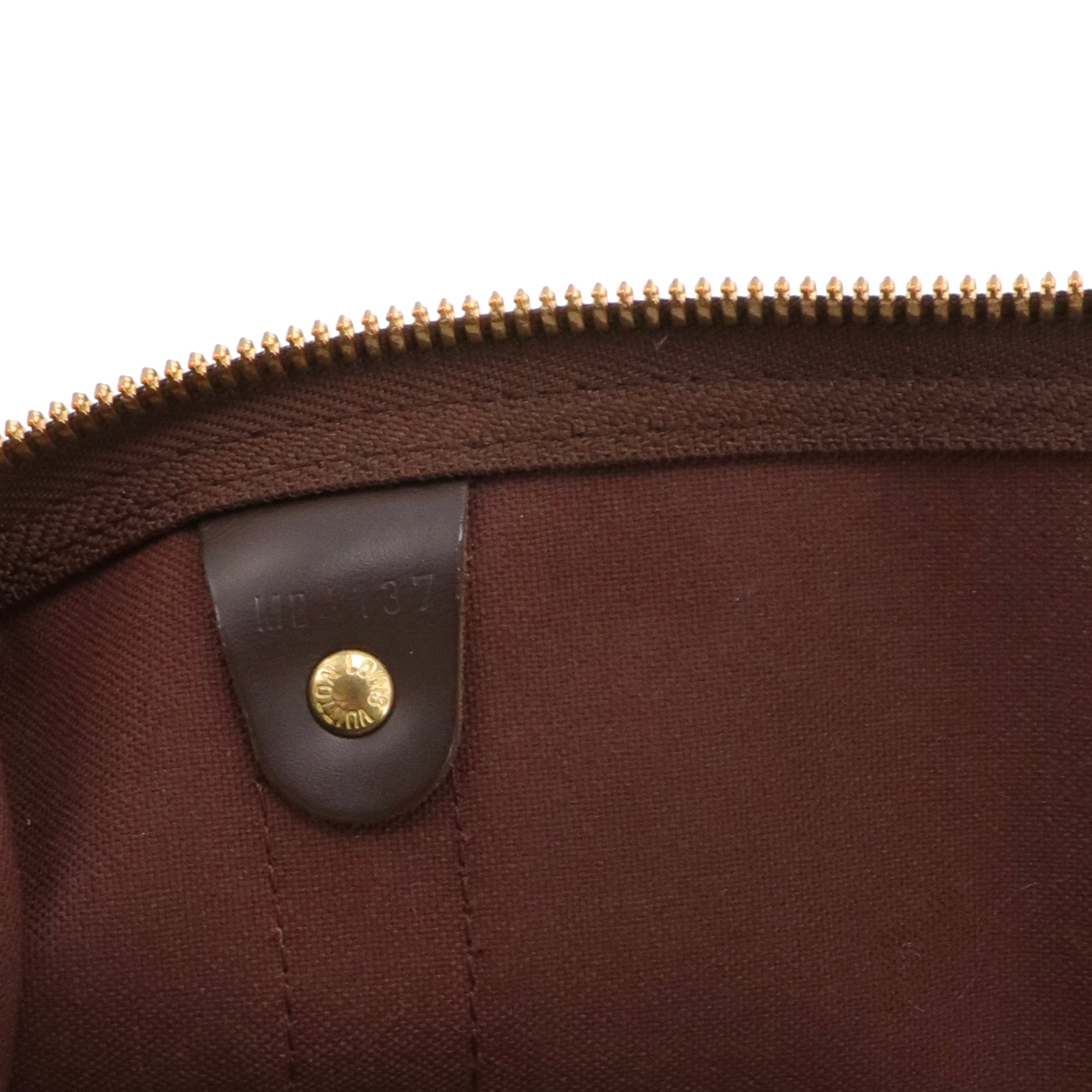 LOUIS VUITTON - Sac de voyage Keepall 50 Louis Vuitton en toile damier ébène