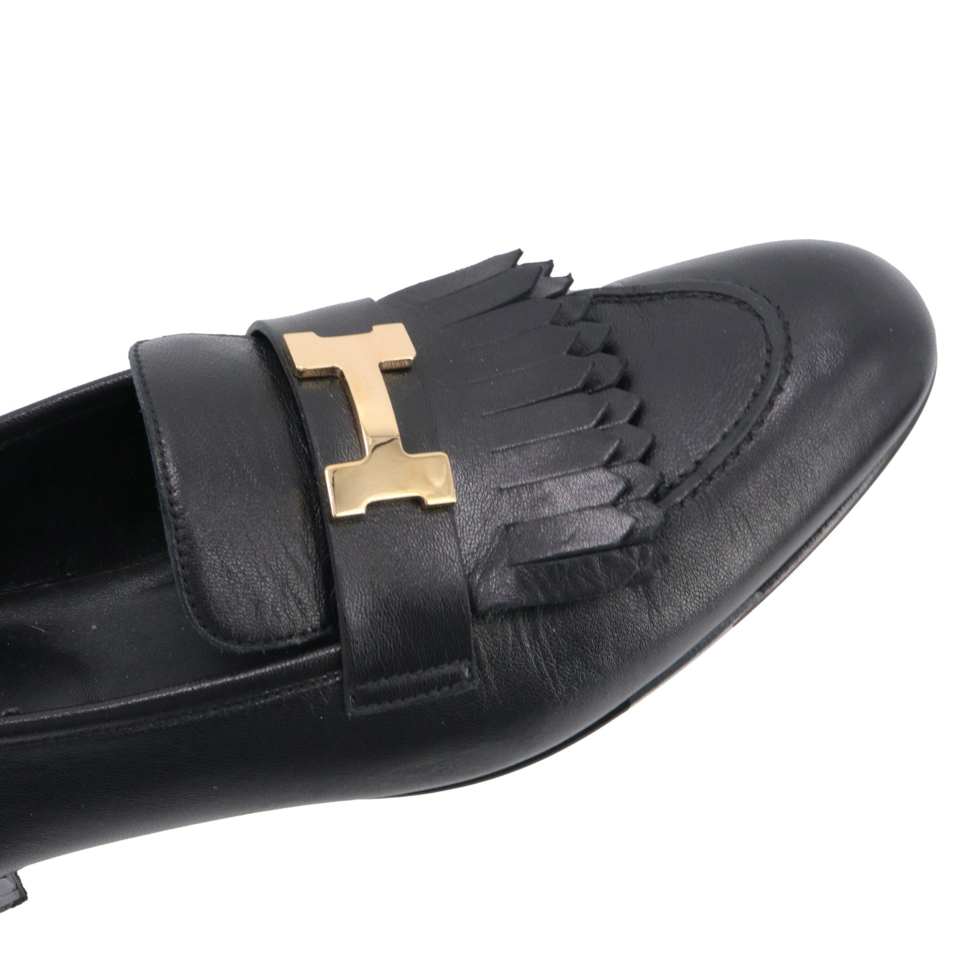 HERMÈS - Royal Hermès loafers in black leather (T41)