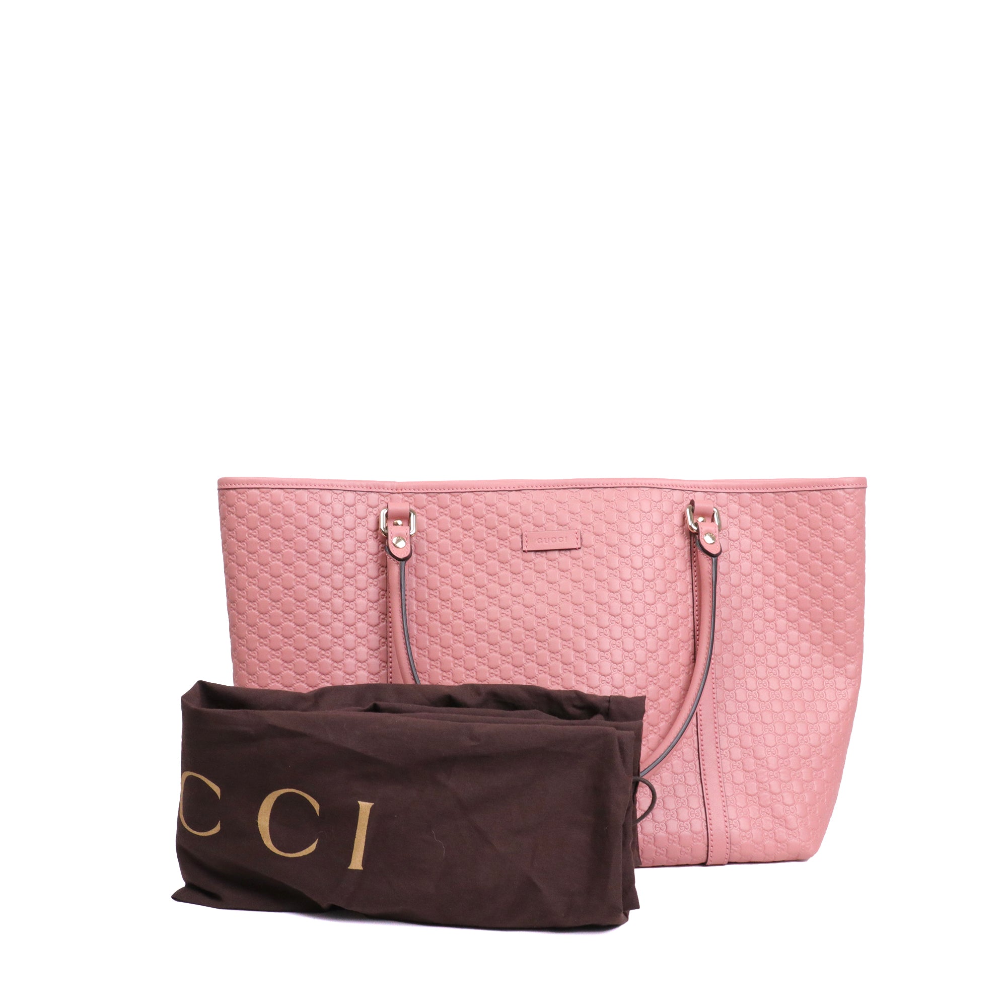 GUCCI - Gucci Soho tote bag in silver grained leather 