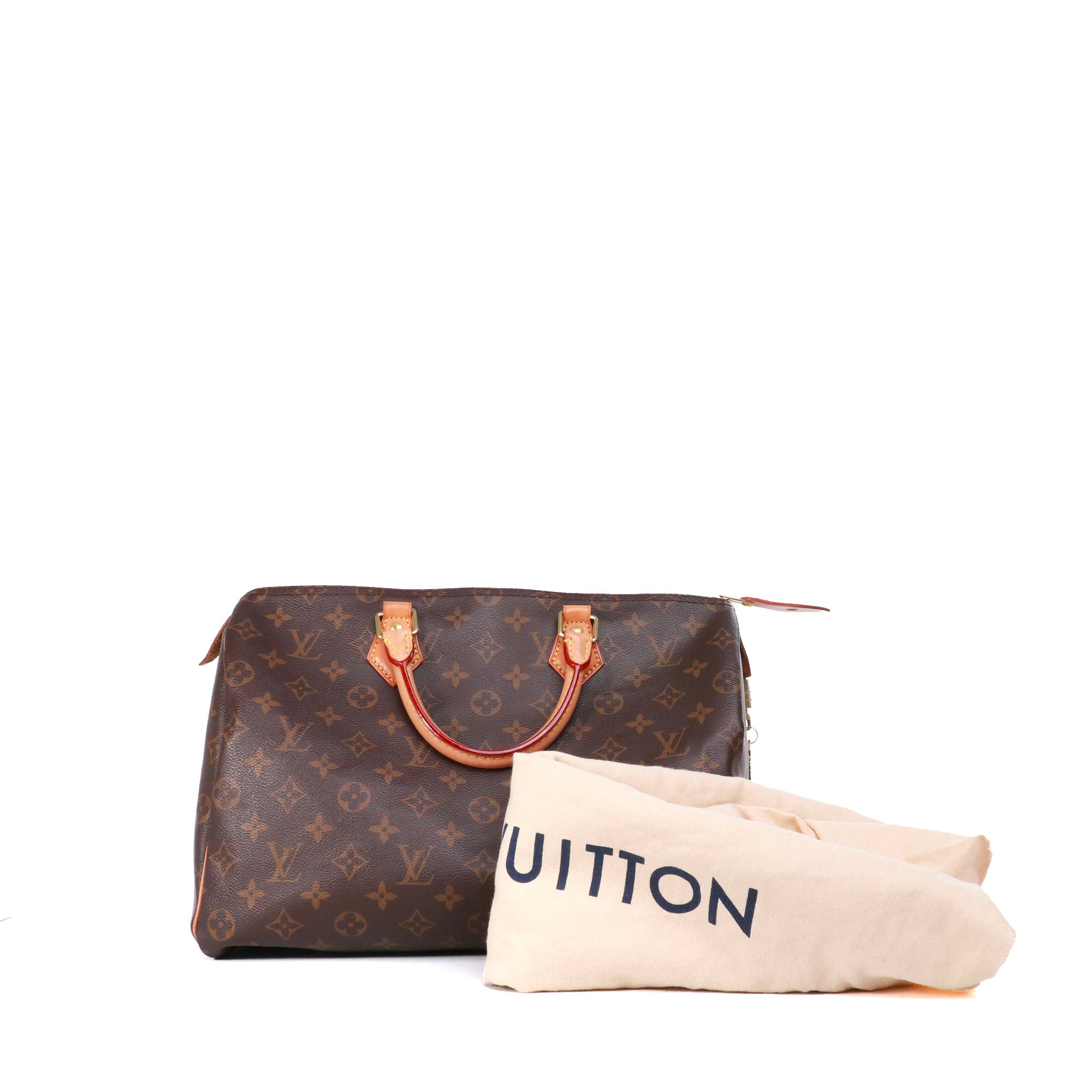 LOUIS VUITTON - Sac à main Speedy 35 en toile monogramme