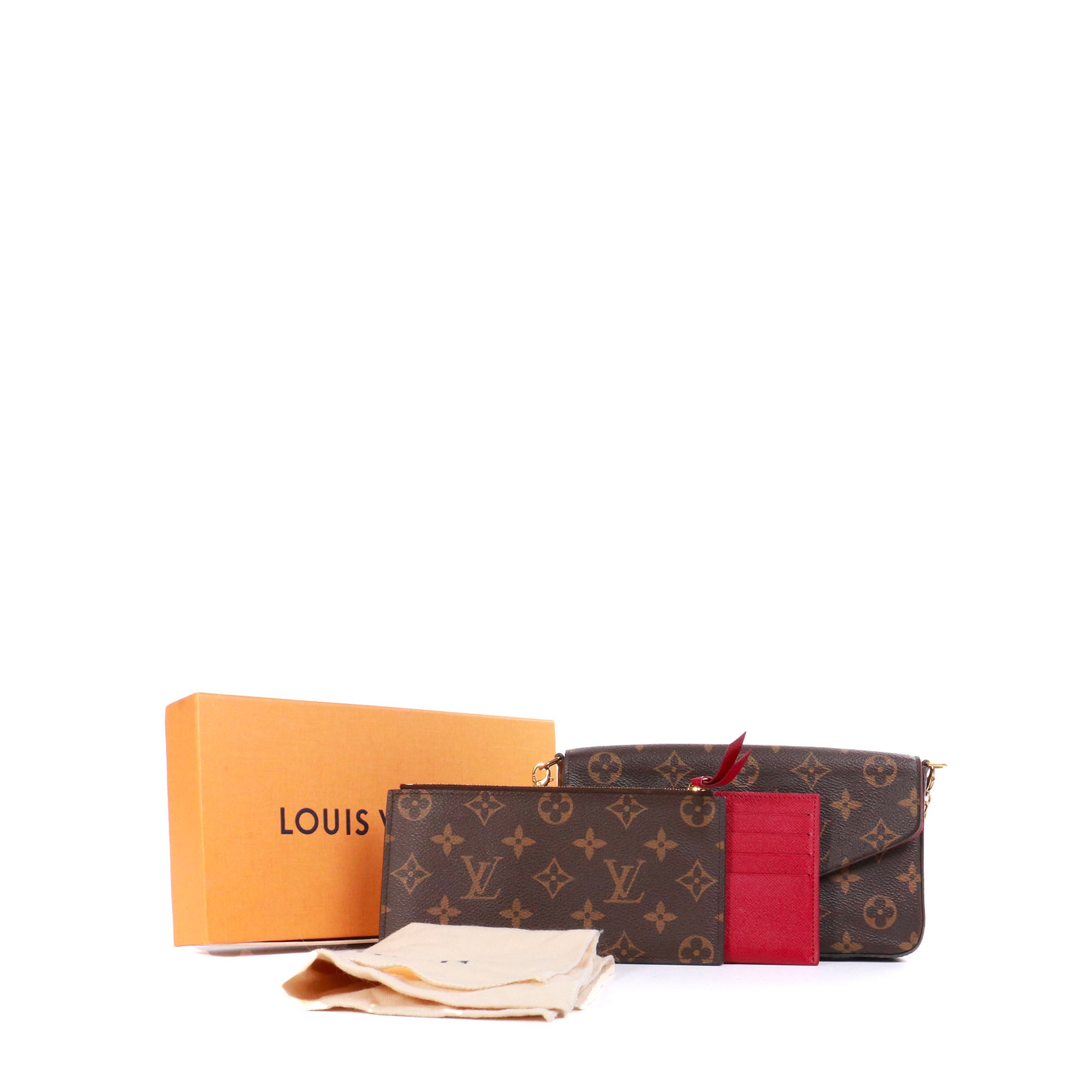 LOUIS VUITTON - Louis Vuitton Felicie clutch in monogram canvas