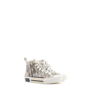 DIOR - Sneakers B23 Dior en toile oblique blanche et noire (T38)