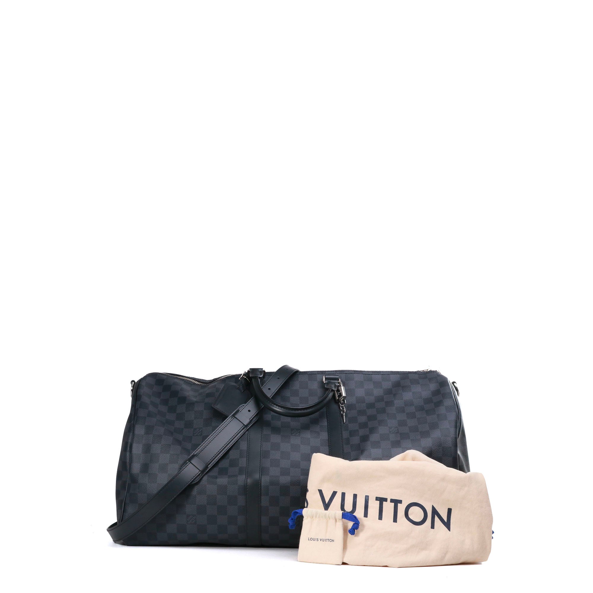 LOUIS VUITTON - Louis Vuitton Keepall 55 travel bag in graphite damier canvas