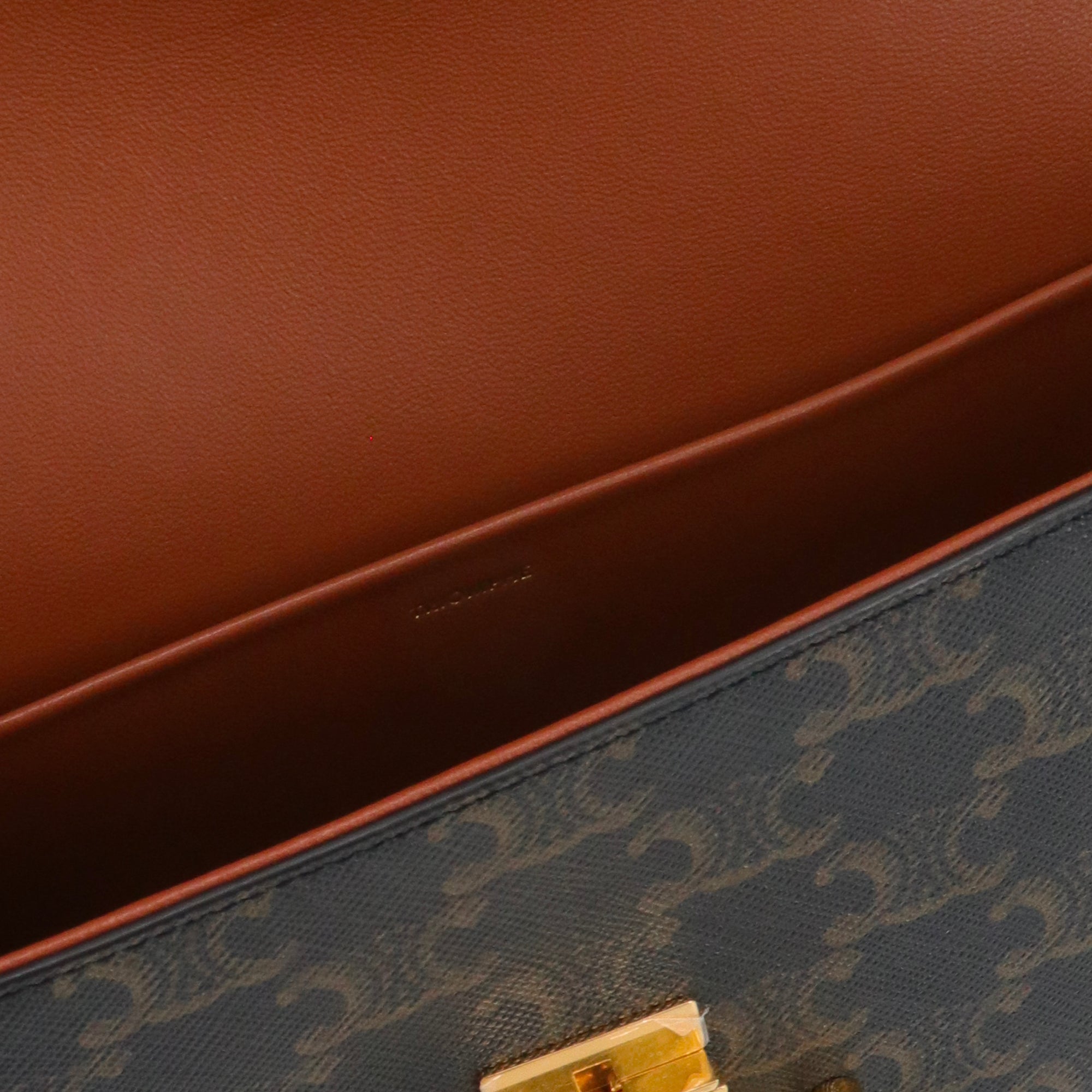 CELINE - Sac à épaule Claude Celine en toile enduite Triomphe monogrammée