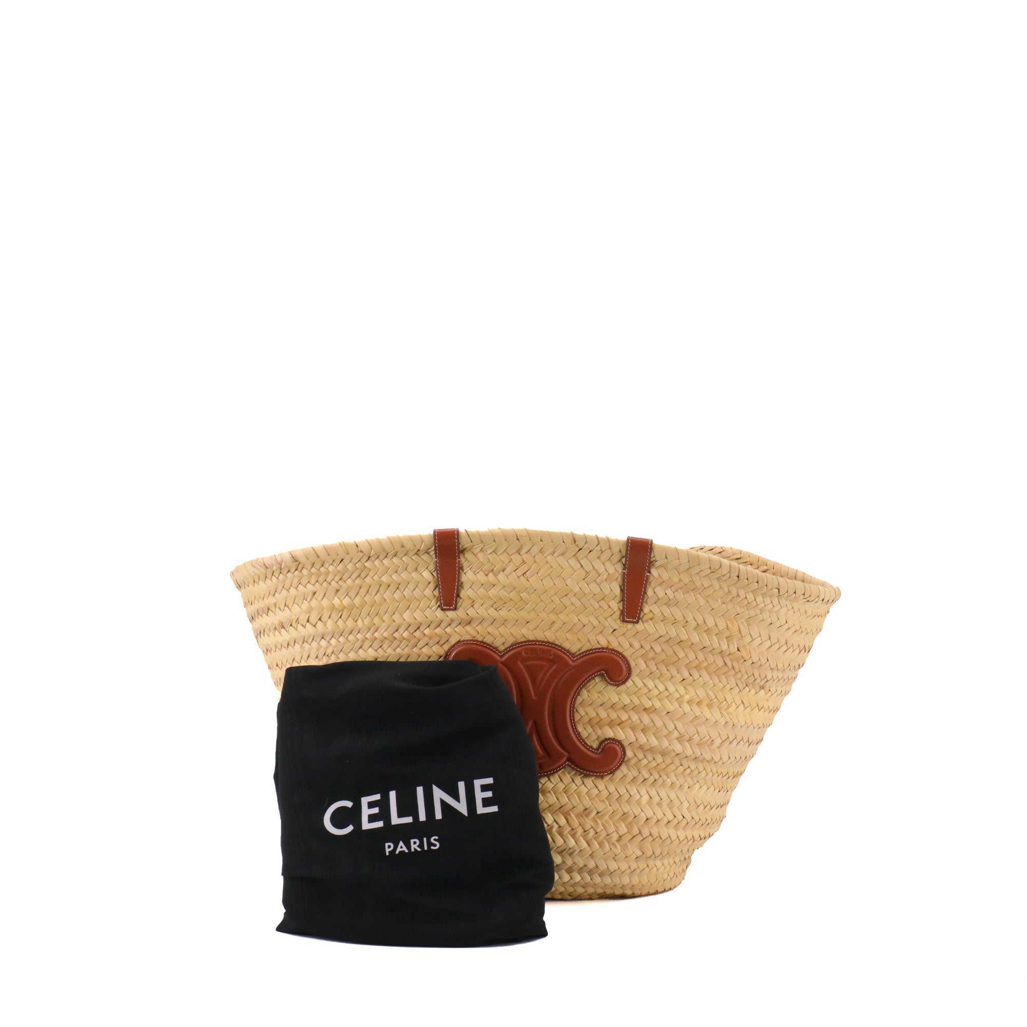 CELINE - Triomphe wicker basket teen model