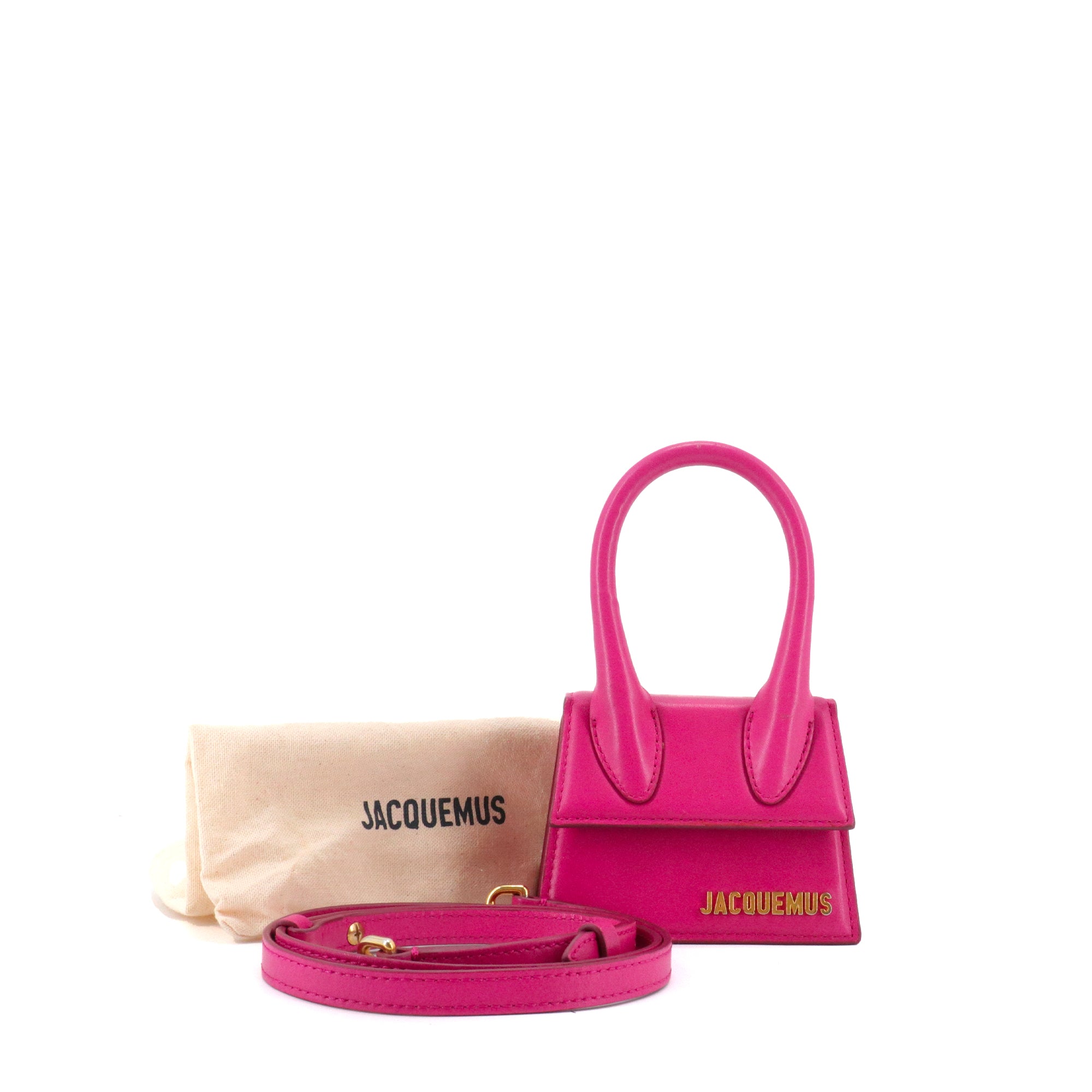 JACQUEMUS - Sac à bandoulière Chiquito Jacquemus en cuir rose d