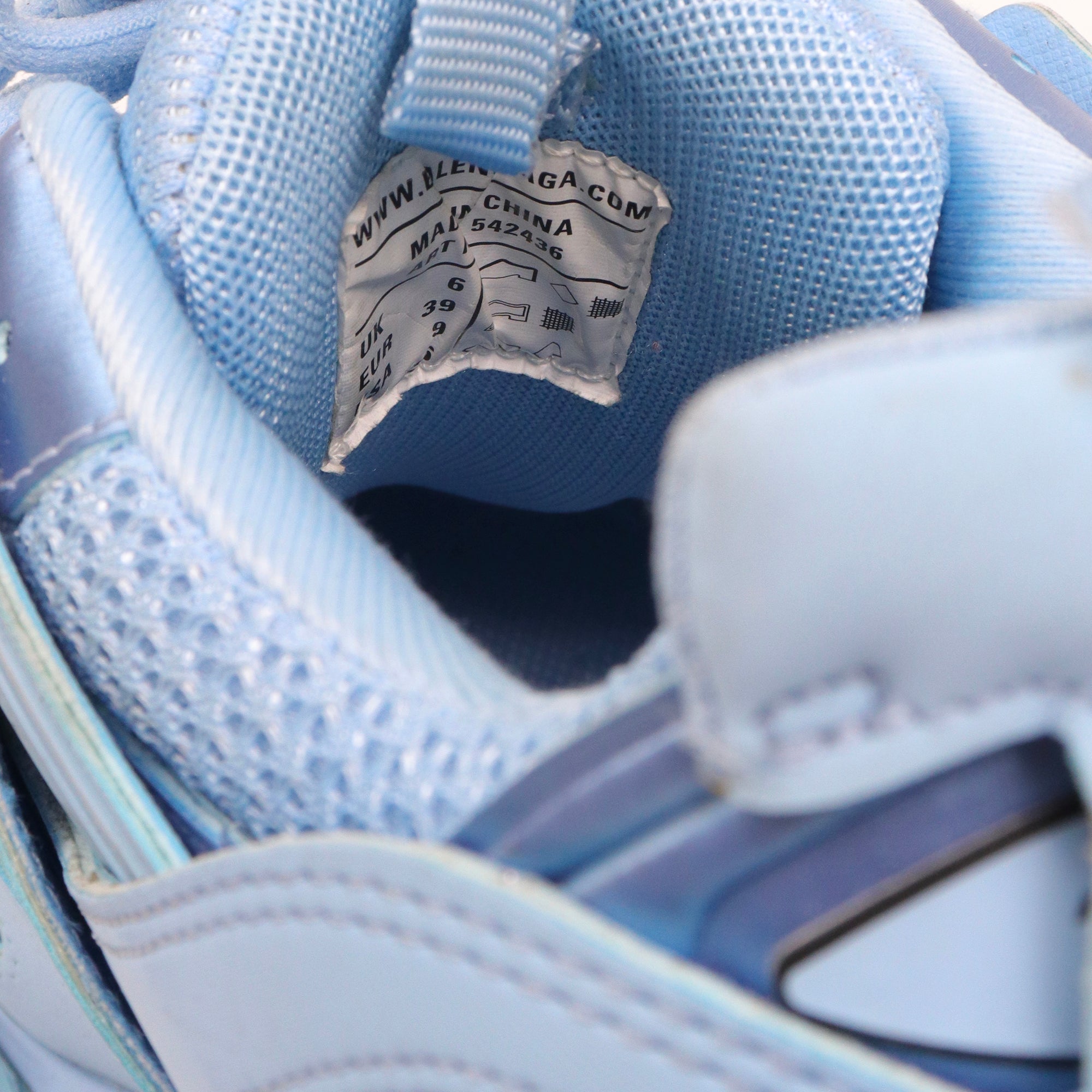 BALENCIAGA - Baskets Track Balenciaga en toile bleue (T39)