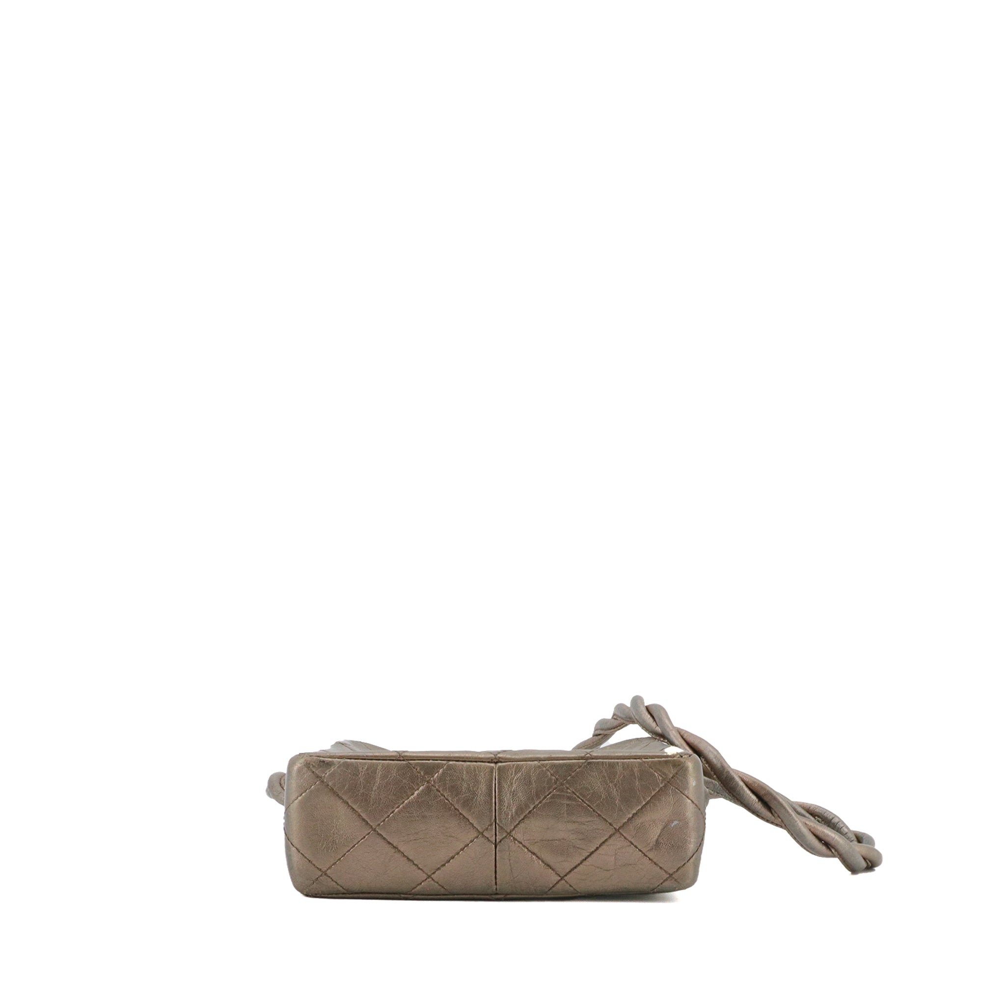 CHANEL - Sac à bandoulière Caméra Chanel en cuir mordoré vintage