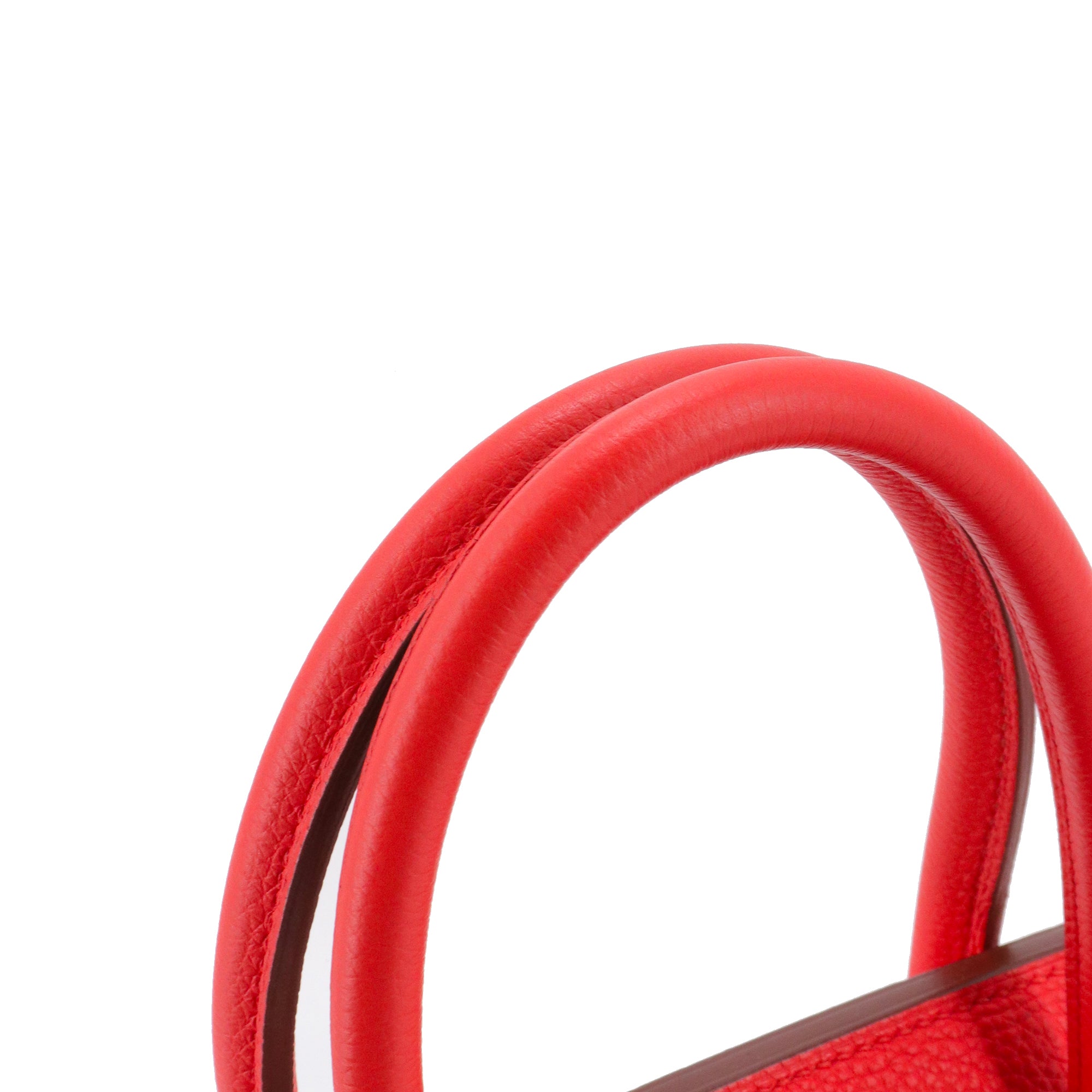 HERMÈS - Sac à main Birkin 35 Hermès en cuir togo rouge vermillon