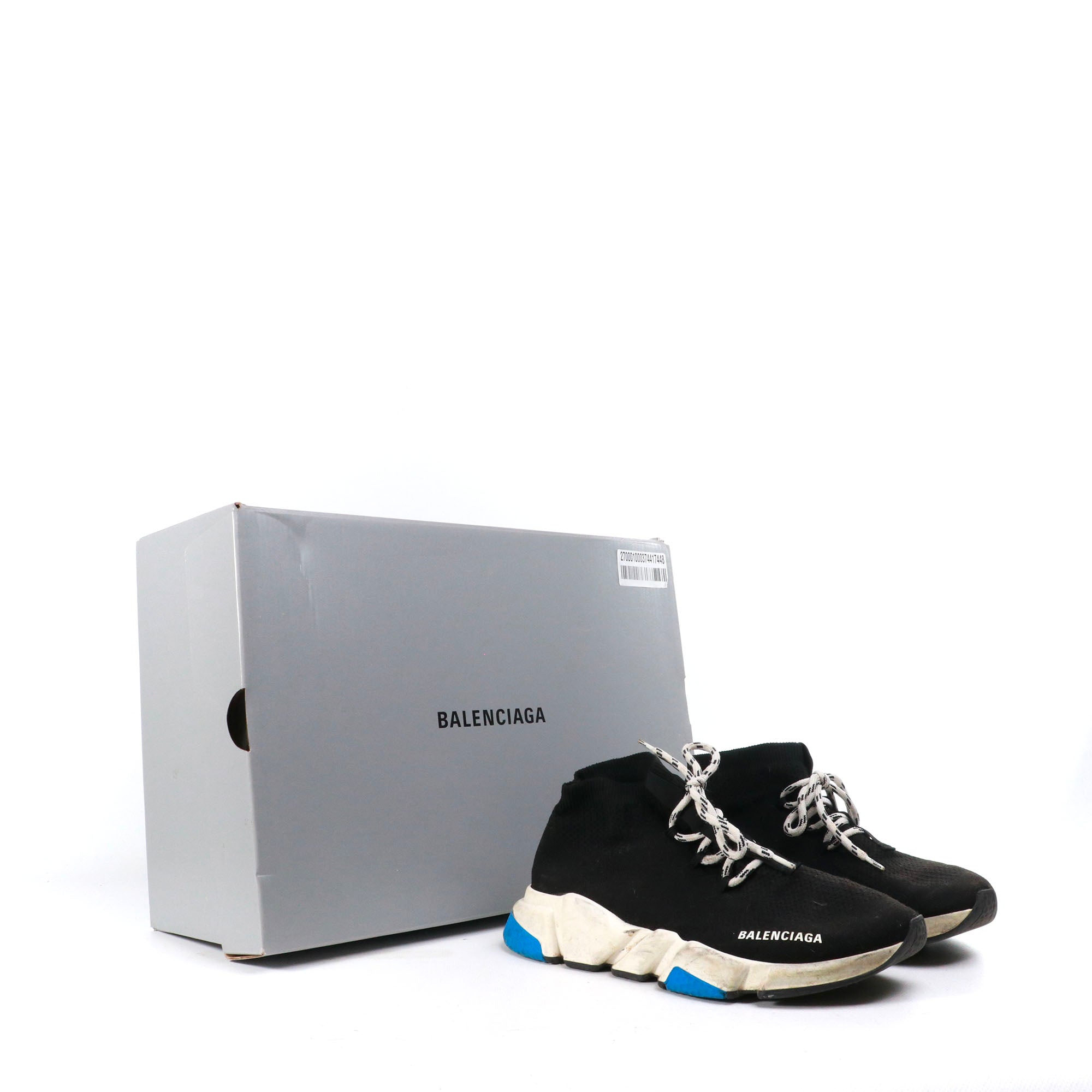 BALENCIAGA - Sneakers Speed à lacets en toile noire (T40)