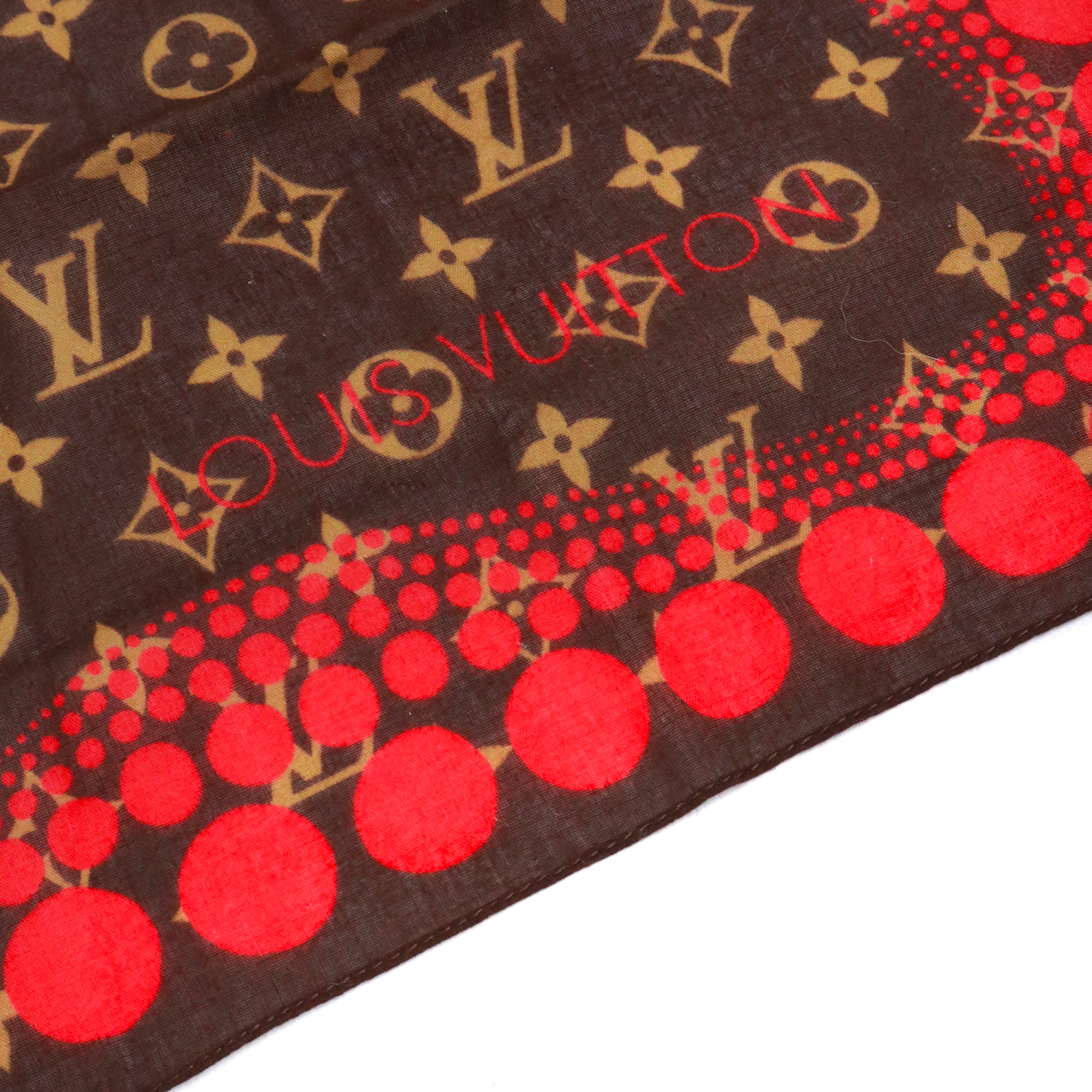 LOUIS VUITTON - Louis Vuitton x Yayoi Kusamai cotton square 45