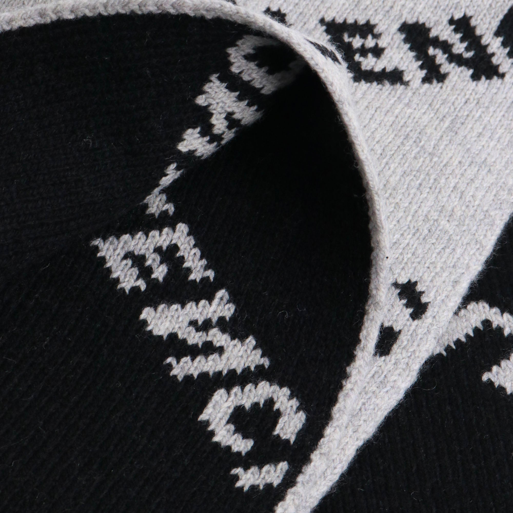 BALENCIAGA - Balenciaga monogram wool scarf