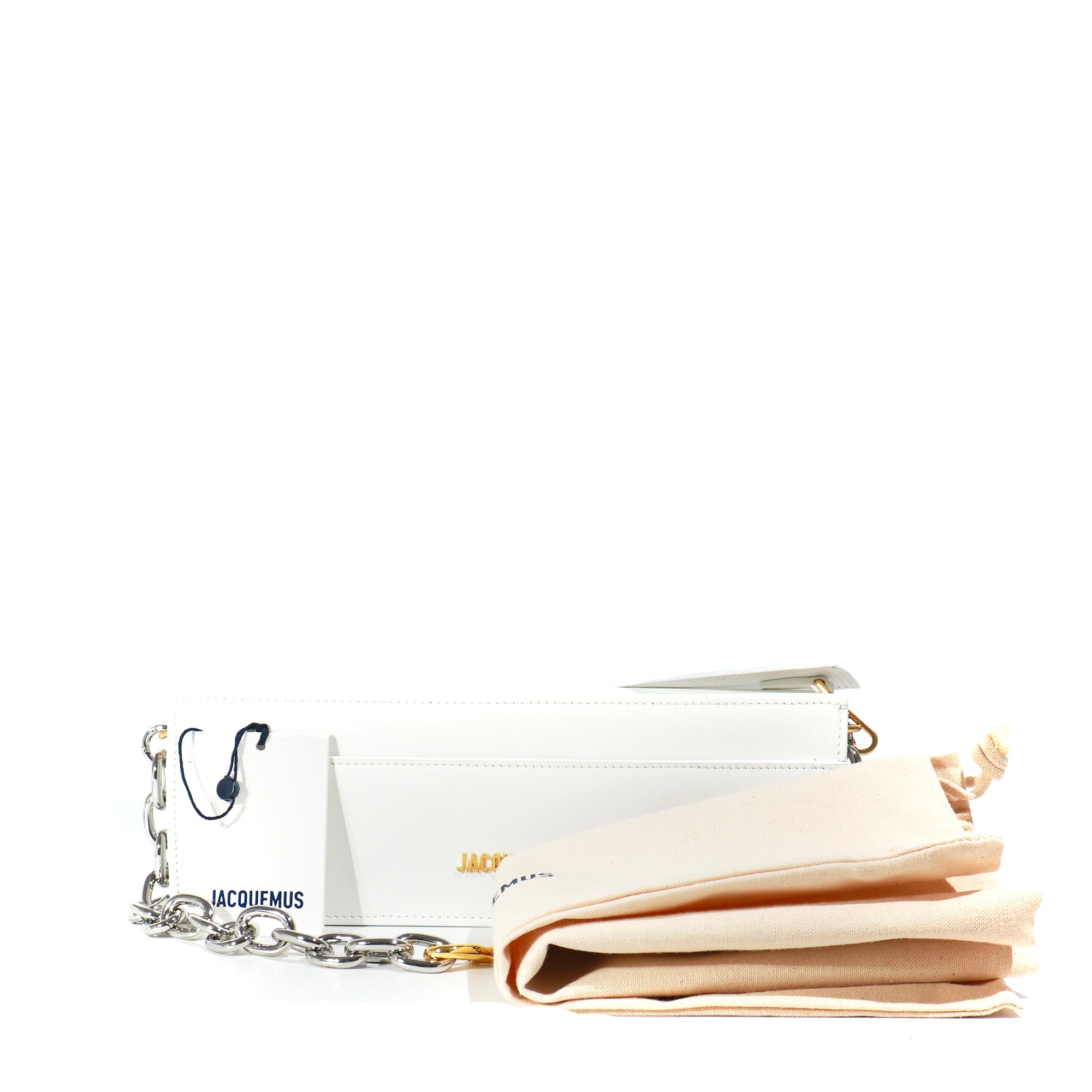 JACQUEMUS - Sac à épaule Le Ciuciu en cuir blanc