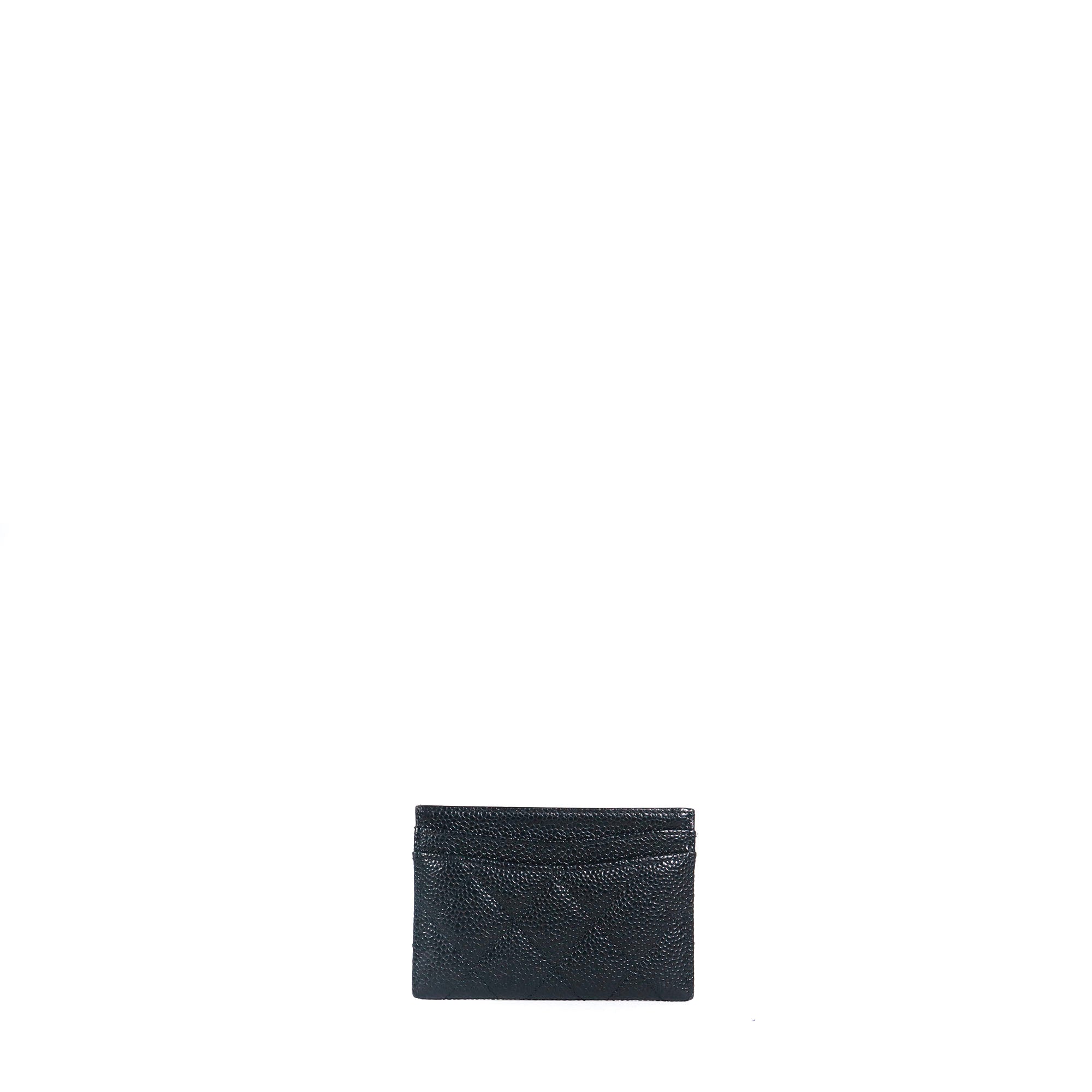 CHANEL - Timeless card holder in black caviar leather