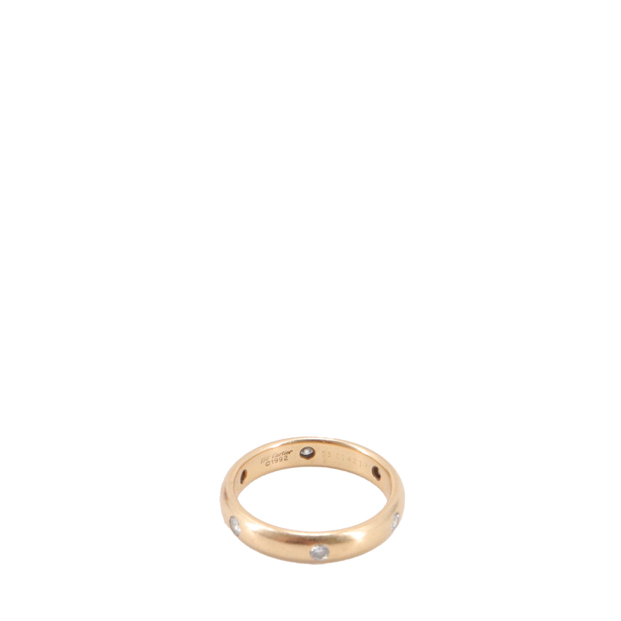 CARTIER - Stella Cartier ring in yellow gold set with diamonds (T54)