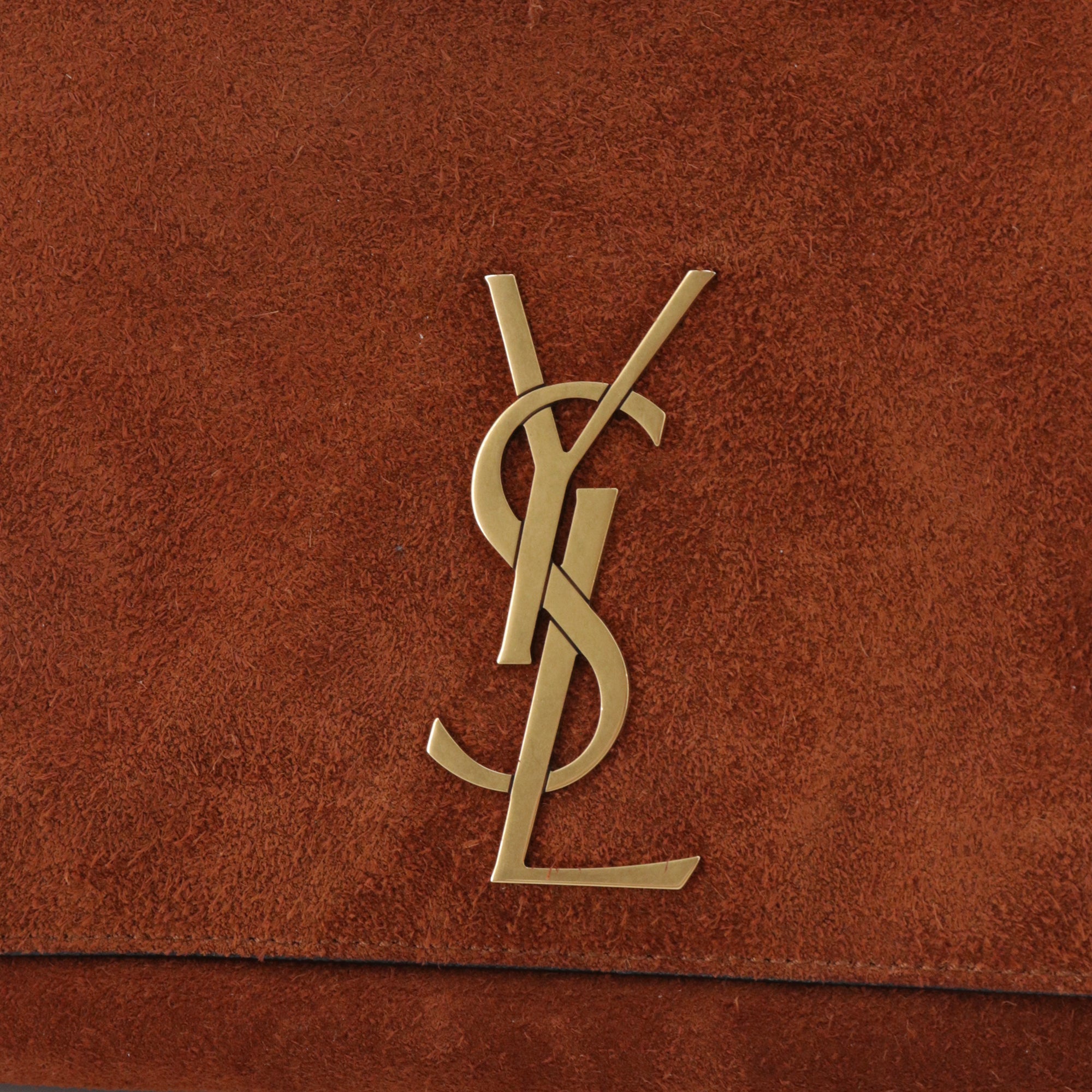 SAINT LAURENT - Saint Laurent reversible Kate shoulder bag in black croc-embossed leather