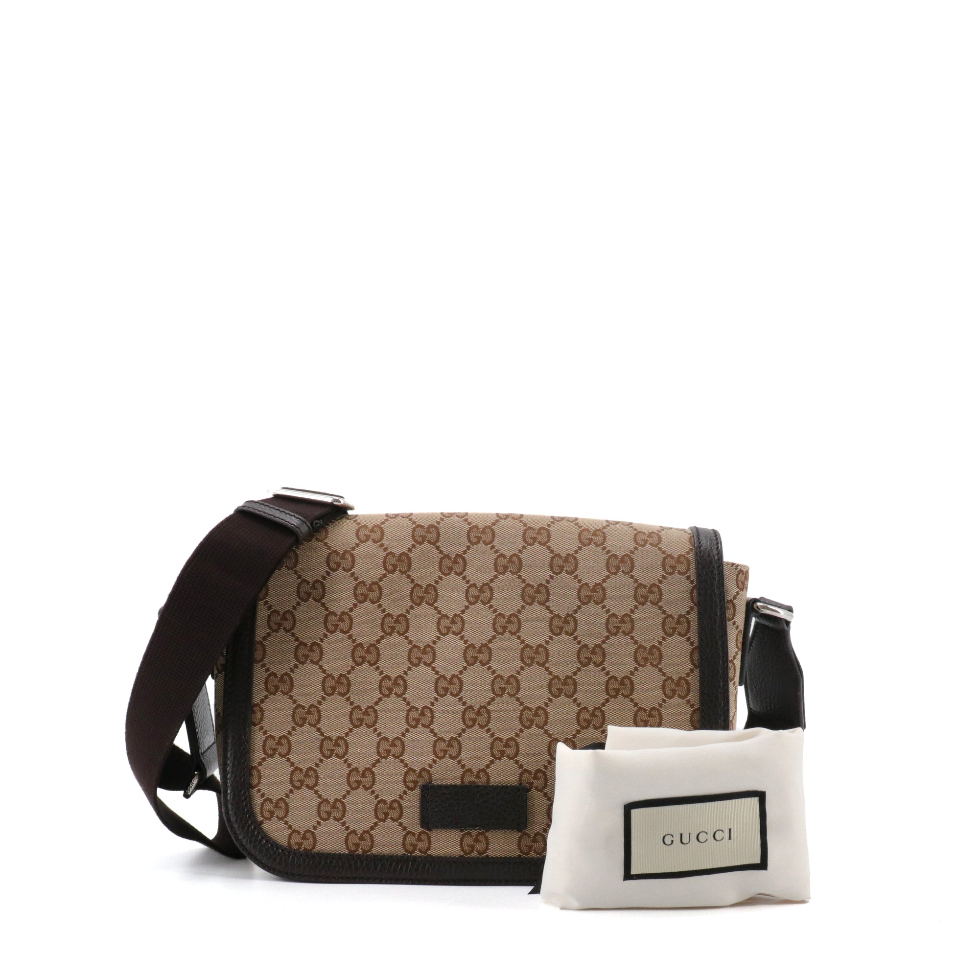 GUCCI - Sac à bandoulière Messenger GG Gucci en toile monogrammée