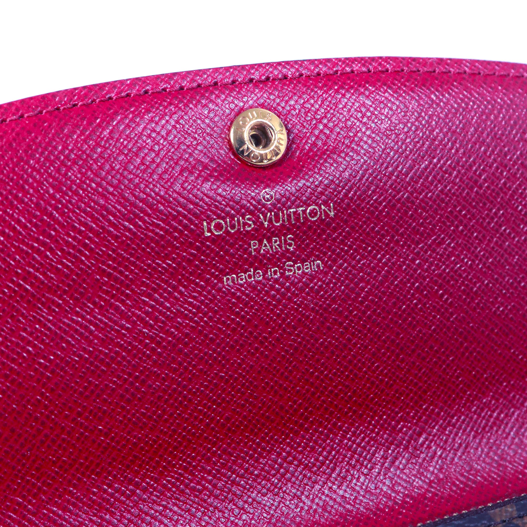 LOUIS VUITTON - Portefeuille Émilie Louis Vuitton en toile monogramme