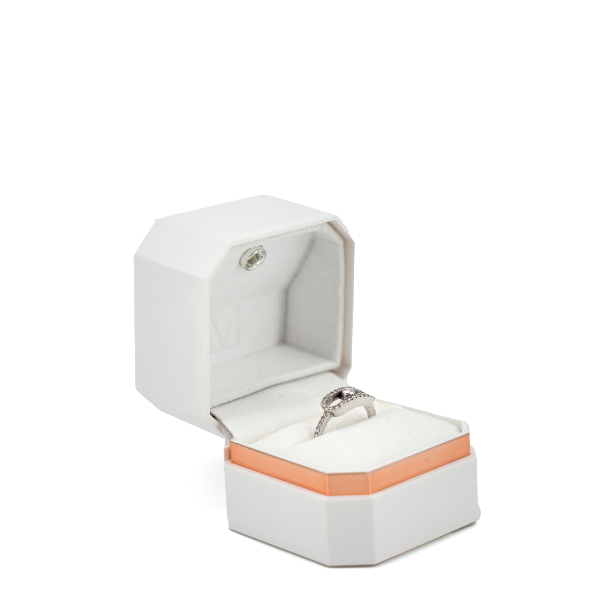 MESSIKA - Messika Move Uno GM Pavée ring in white gold decorated with diamonds (T48)