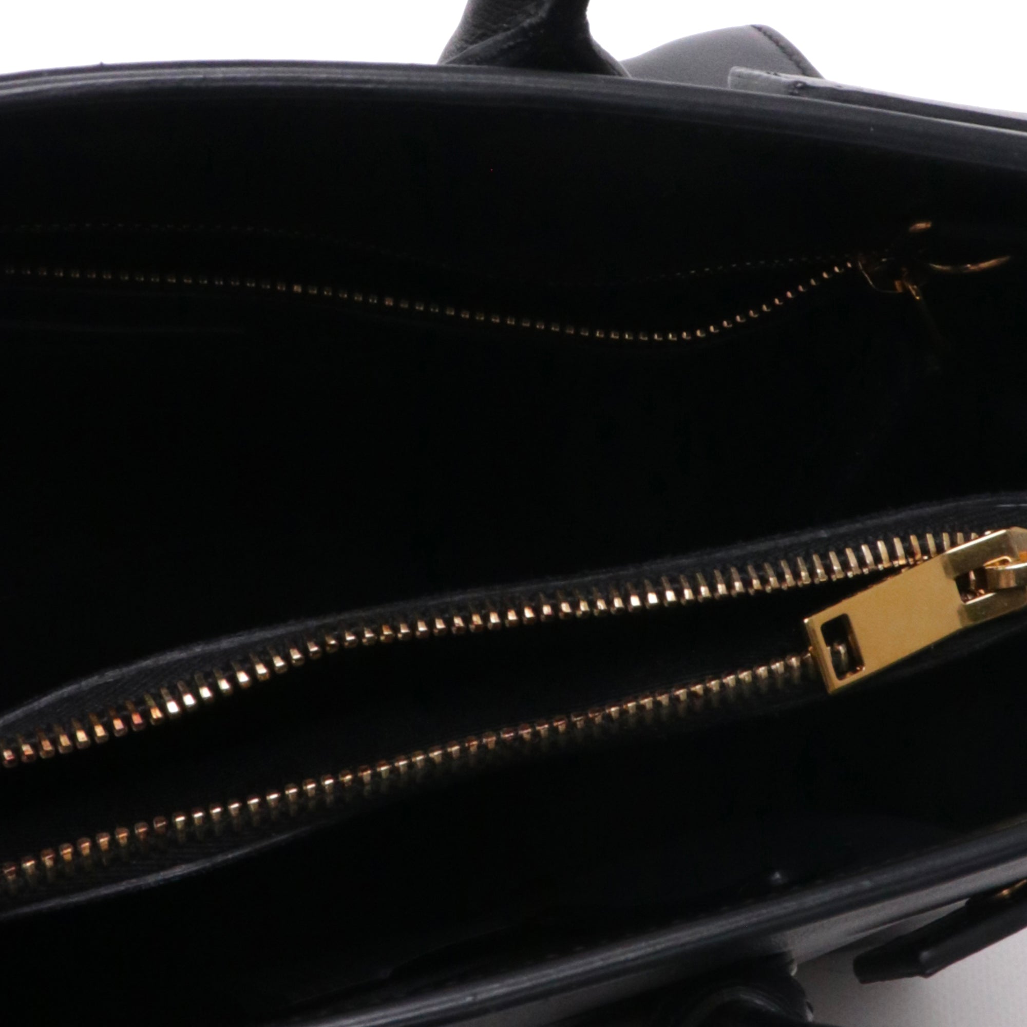SAINT LAURENT - Nano day bag in gray grained leather