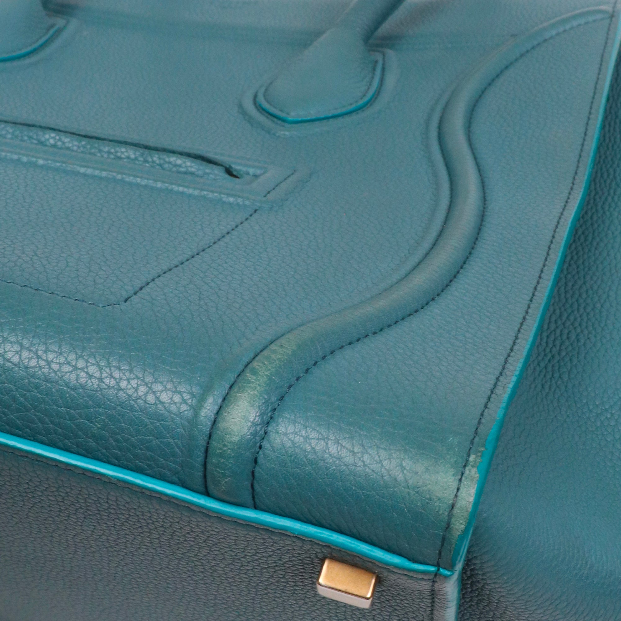 CELINE - Two-tone Luggage handbag
