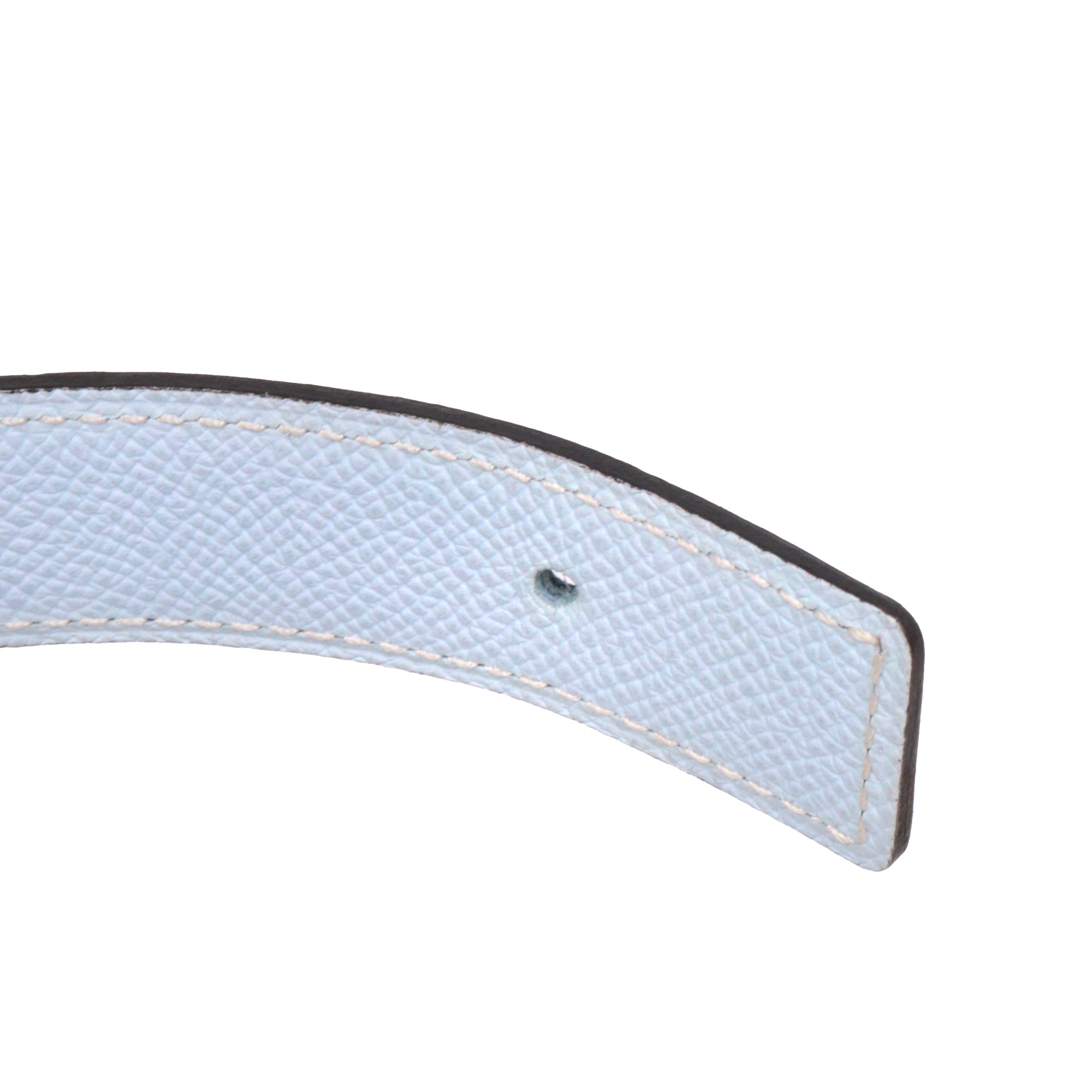 HERMÈS - Reversible belt with gold buckle (T75)