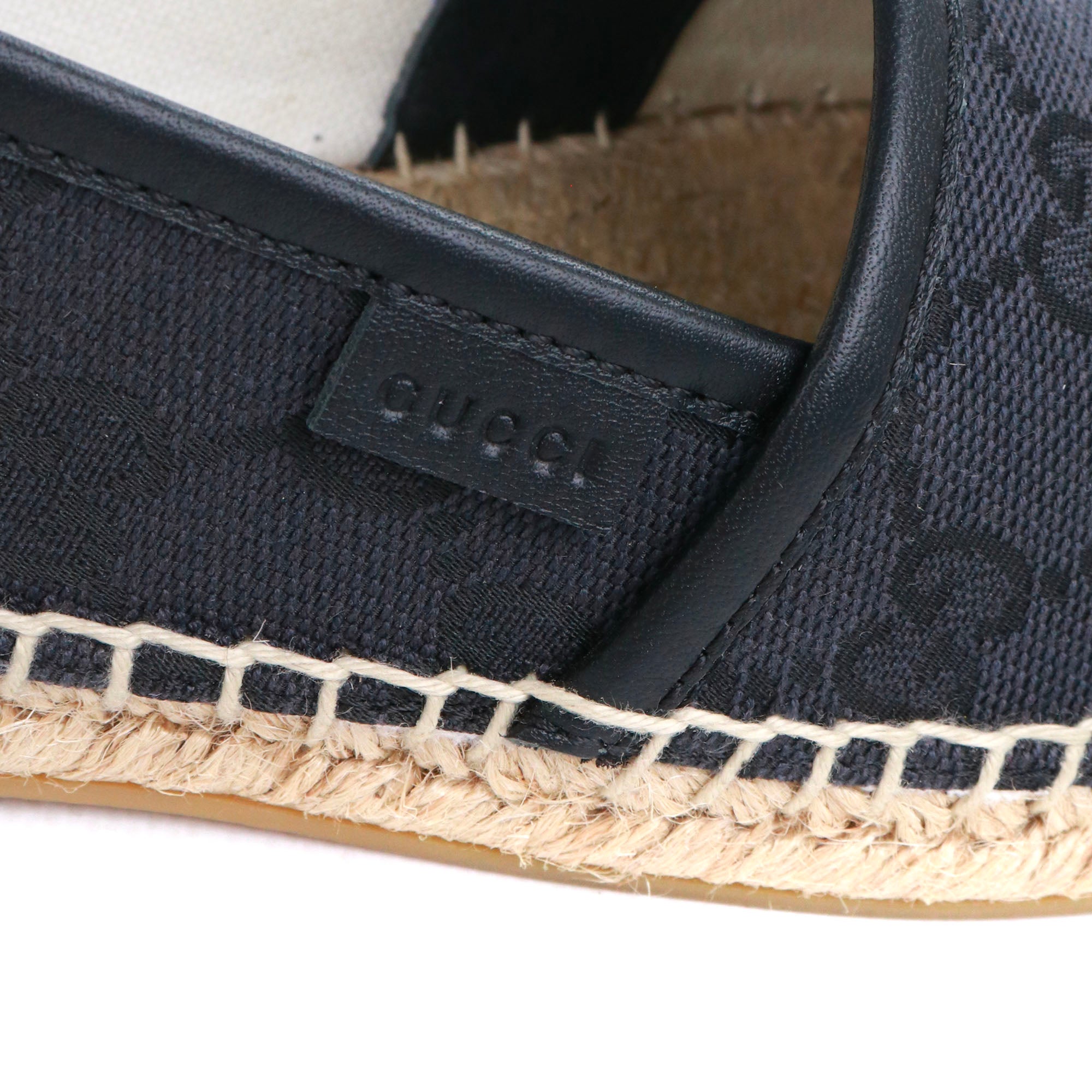 GUCCI - Espadrilles in GG canvas and bees (T36.5)