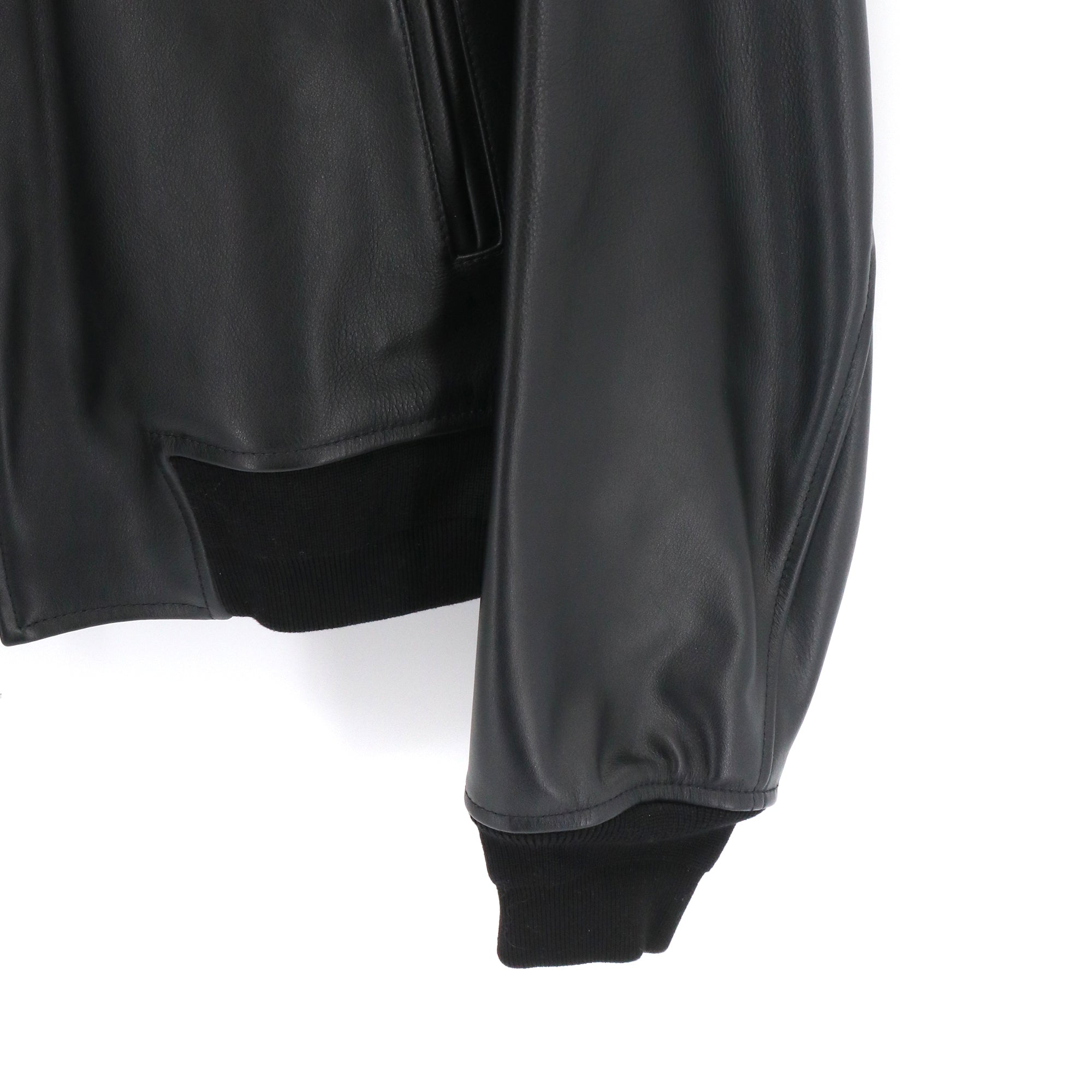 DIOR - Blouson Dior en cuir noir (T46)