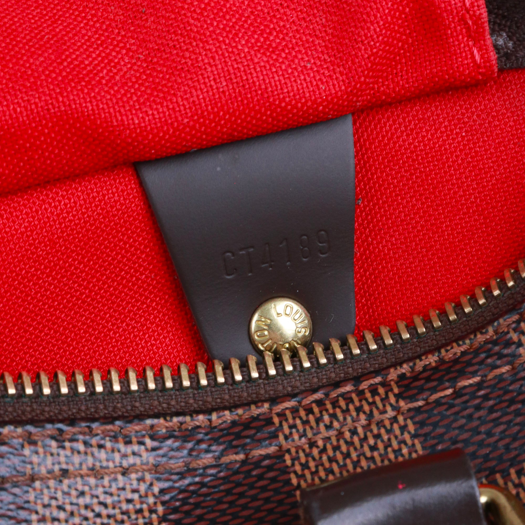 LOUIS VUITTON - Sac à main Speedy 25 Louis Vuitton en toile damier ébène