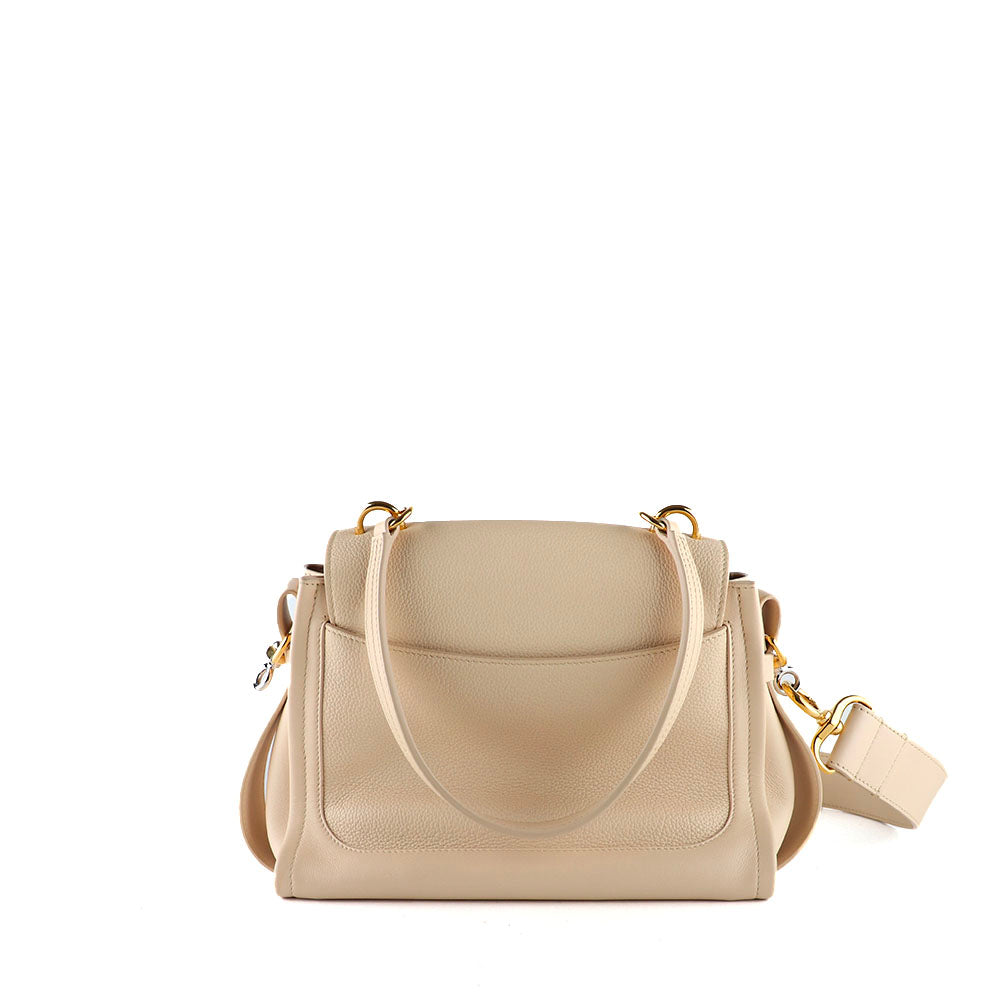 CHLOÉ - Sac à bandoulière Tess Day cuir grainé beige