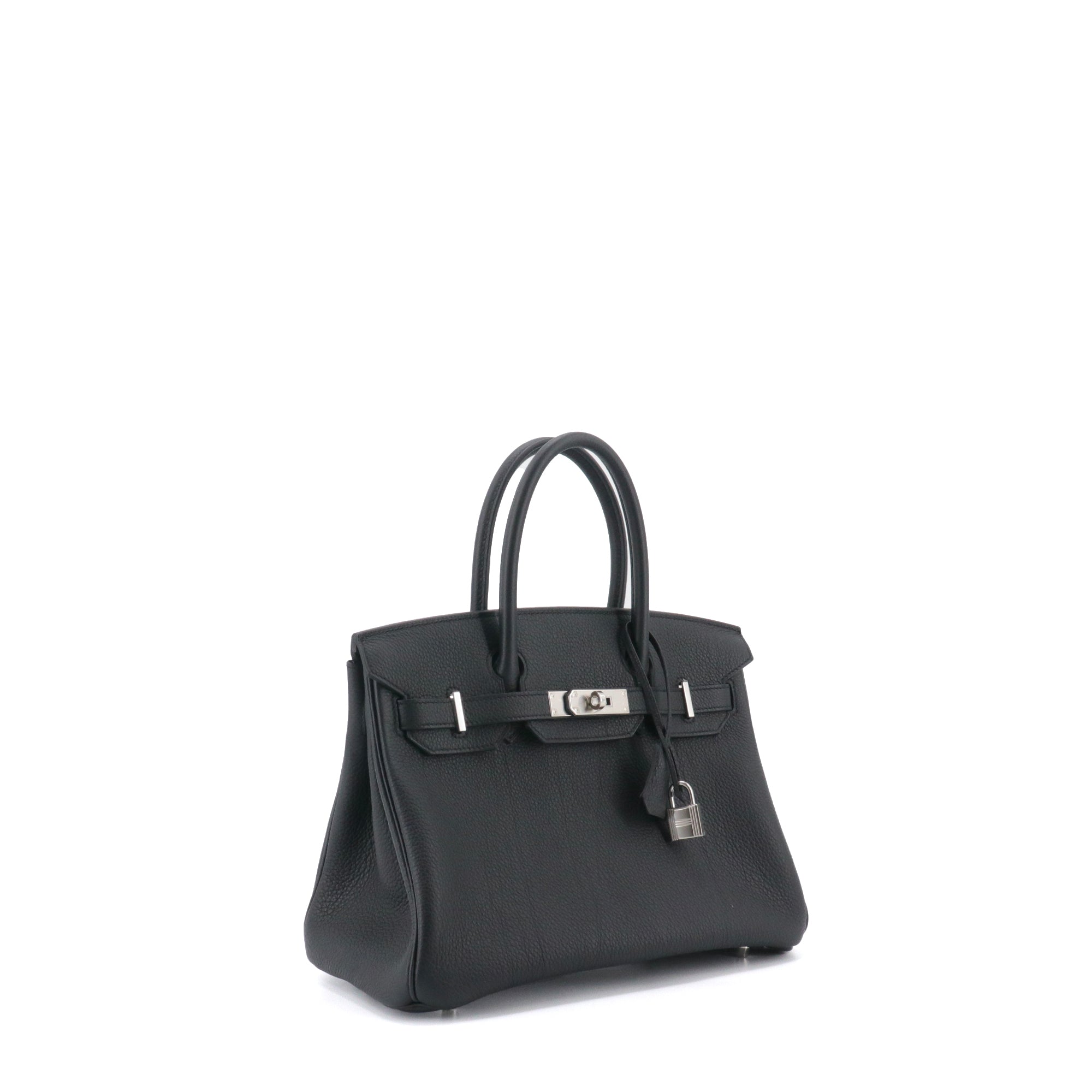 HERMÈS - Birkin 35 handbag in black togo leather 