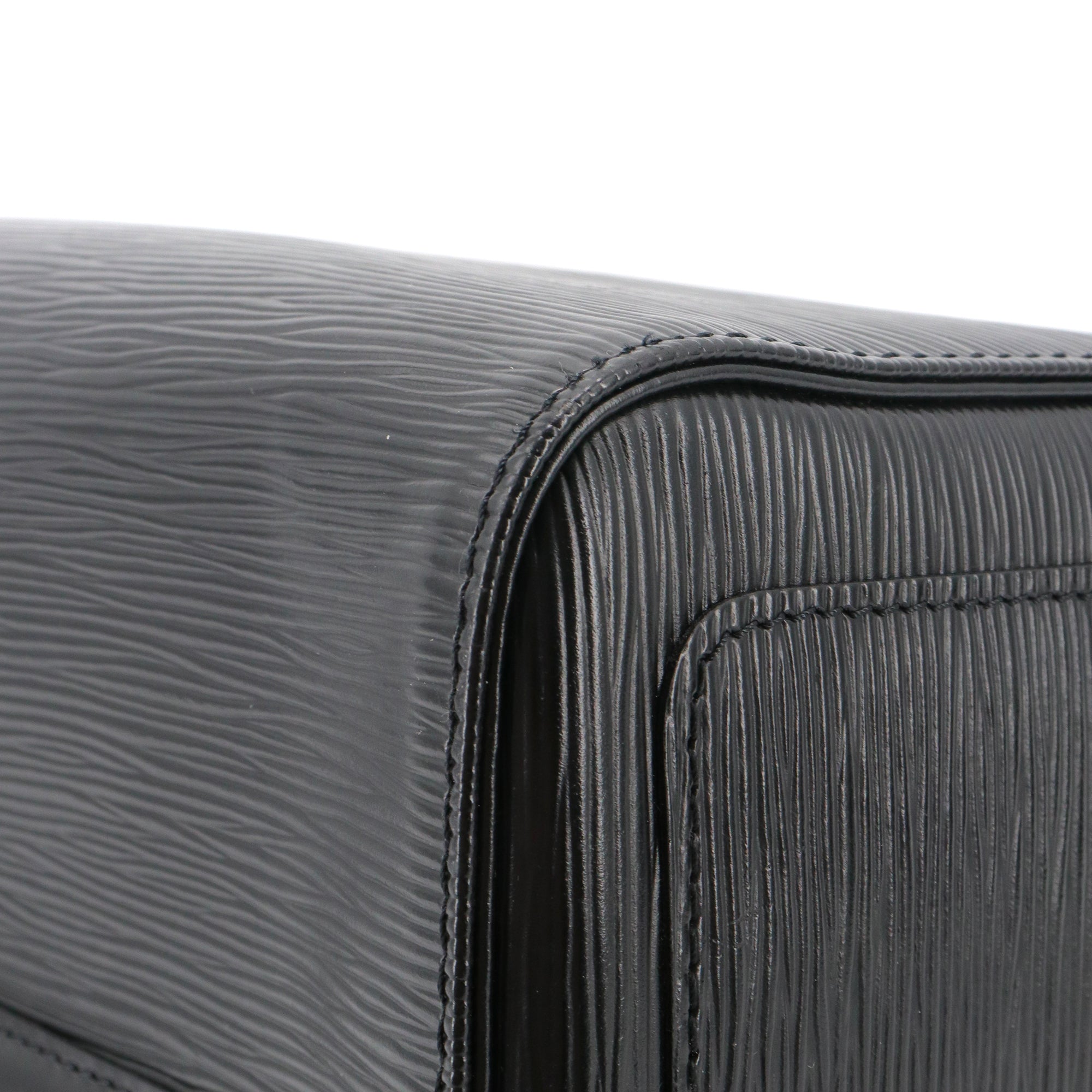 LOUIS VUITTON - Sac à main Speedy 35 Louis Vuitton en cuir épi noir