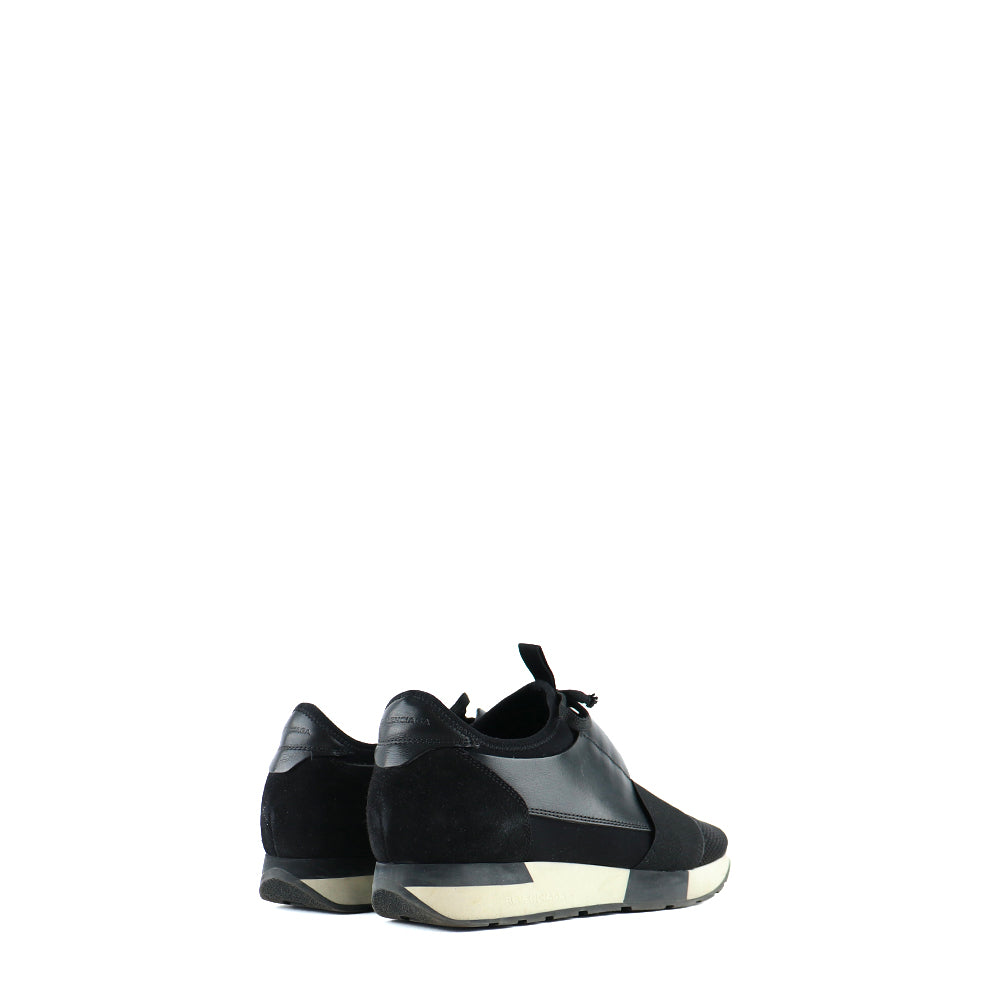 BALENCIAGA - Sneakers Tess en toile noire (T39)