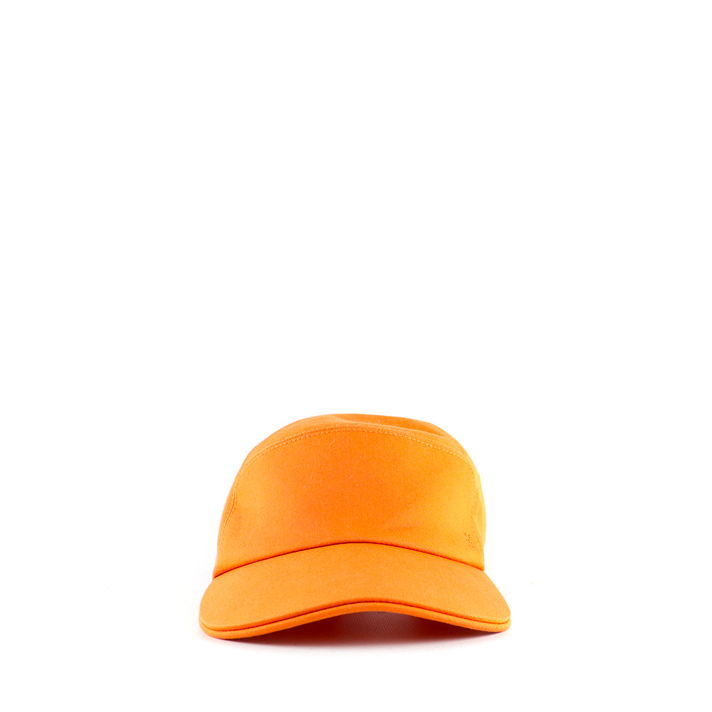 HERMÈS - Casquette Jump en coton orange (T59)